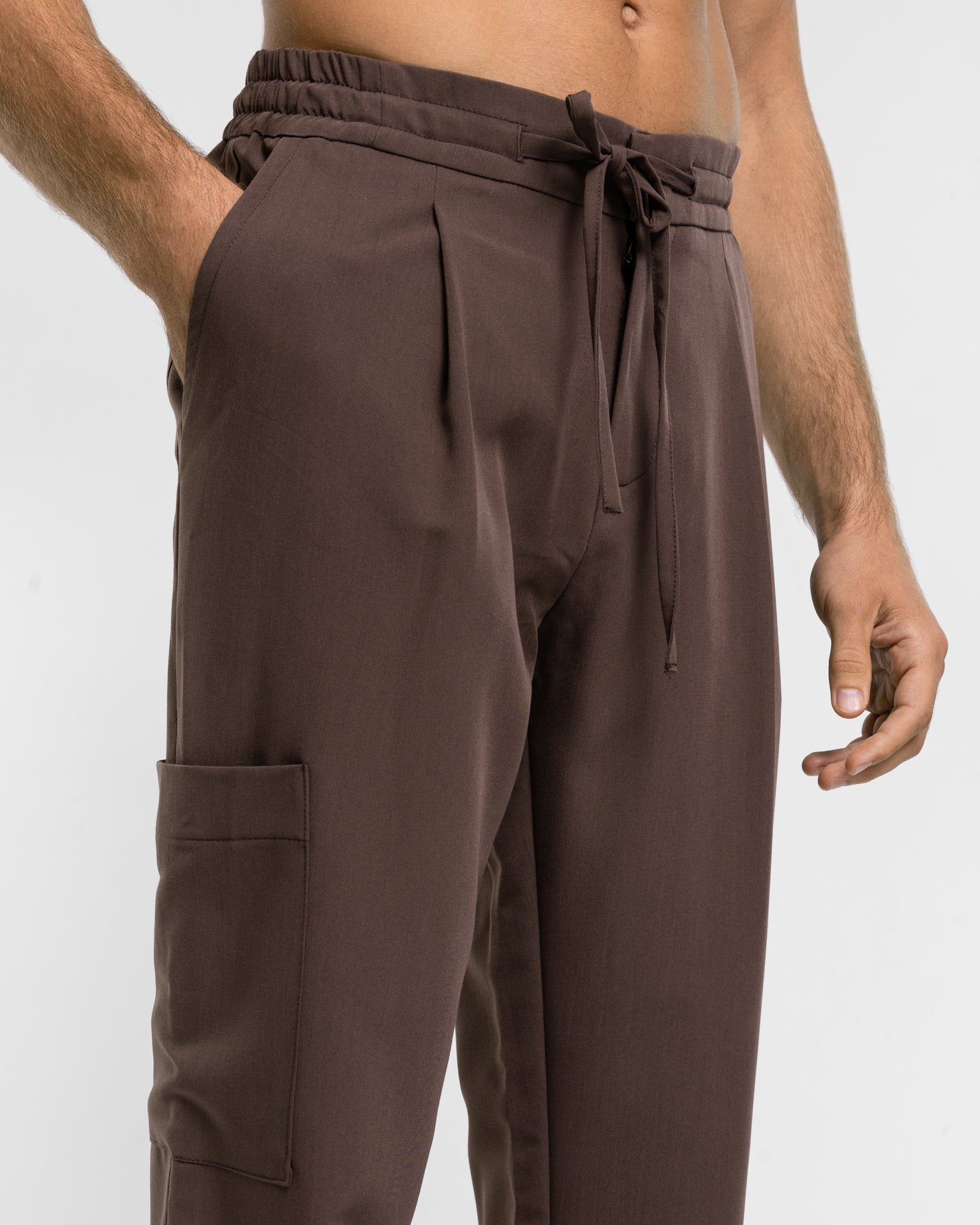 Męskie spodnie medyczne | Classic Fit - Choco