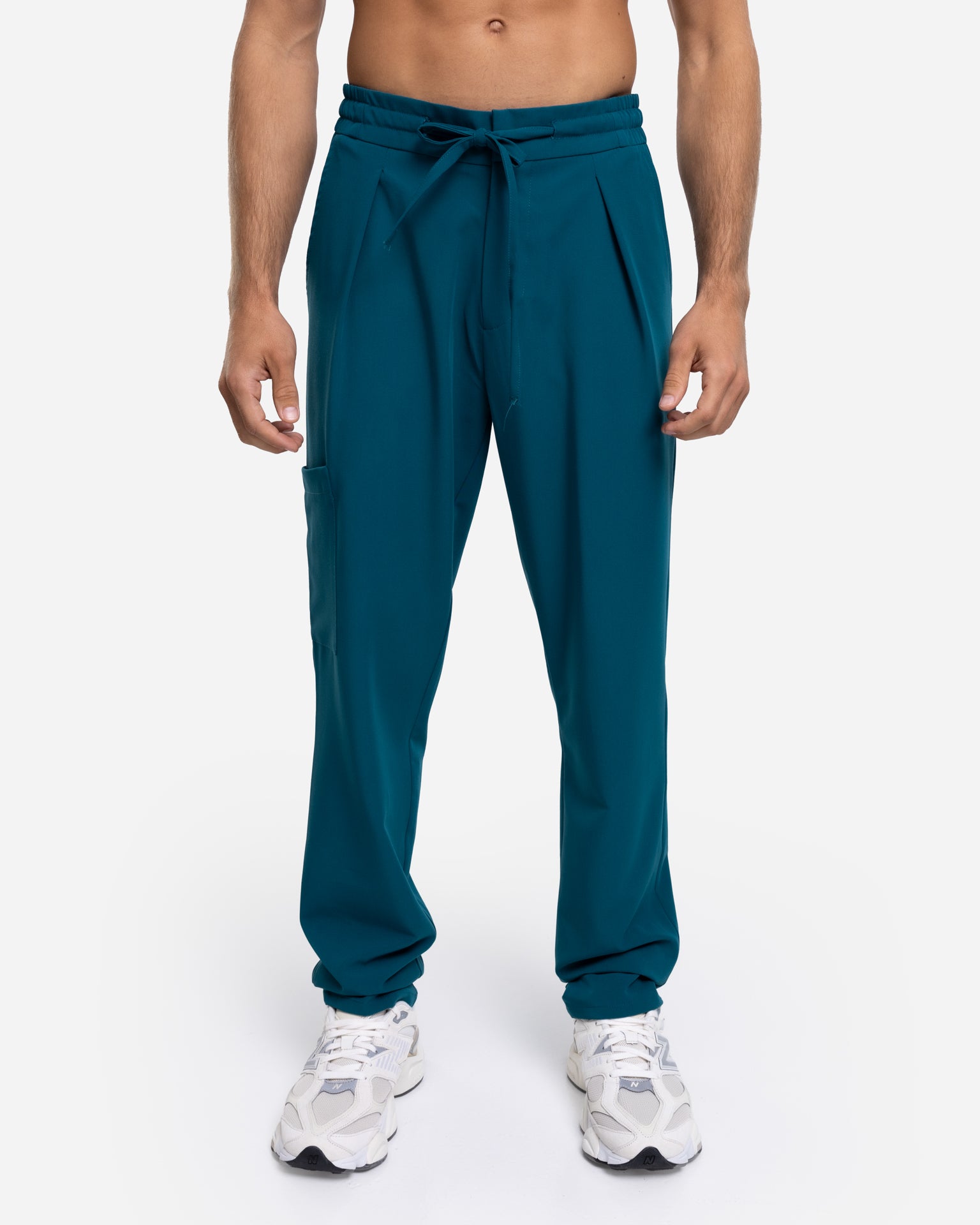 Męskie spodnie medyczne | Classic Fit - Caribeean Blue