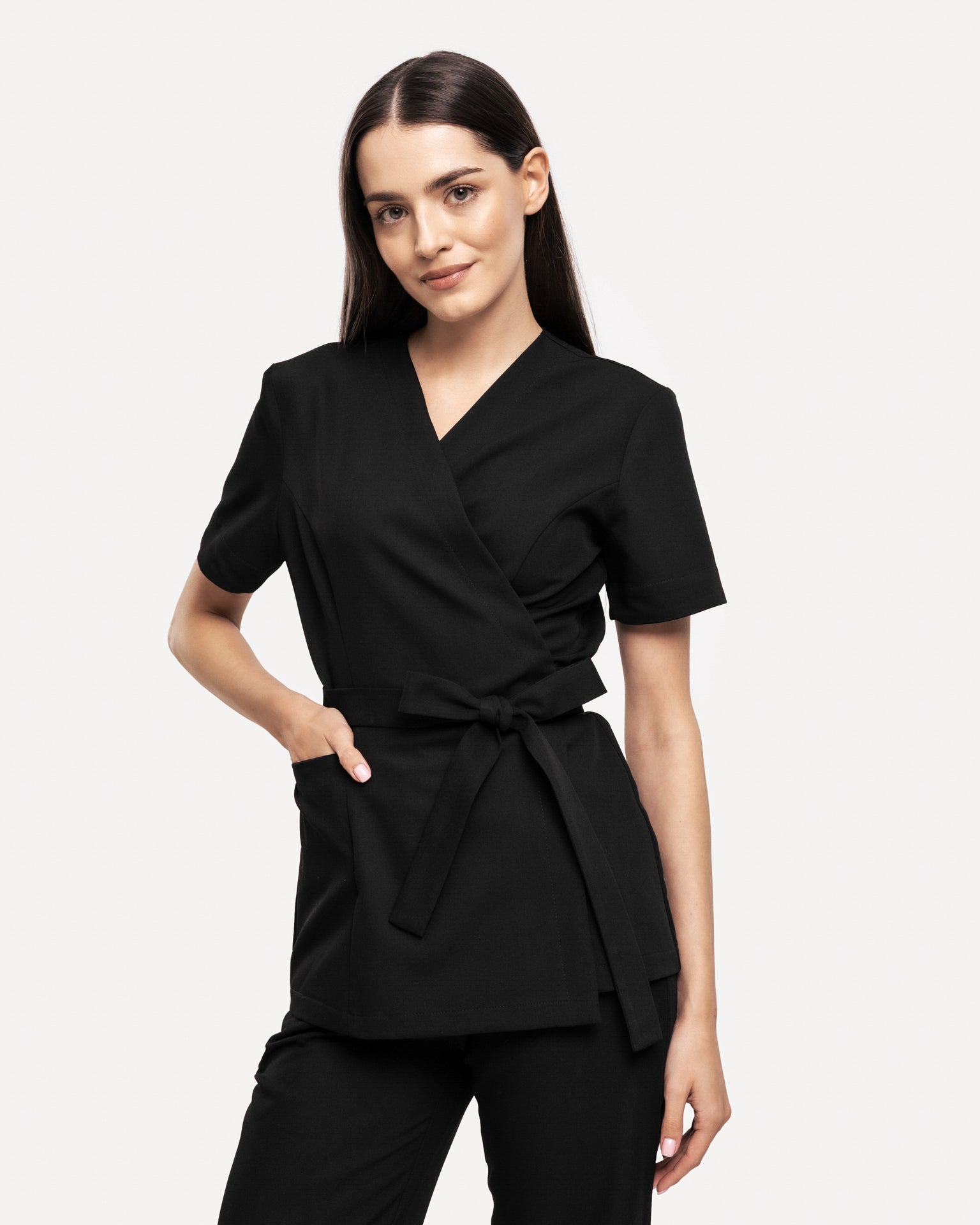 Medizinische Umschlagtunika – Ballerina Pink