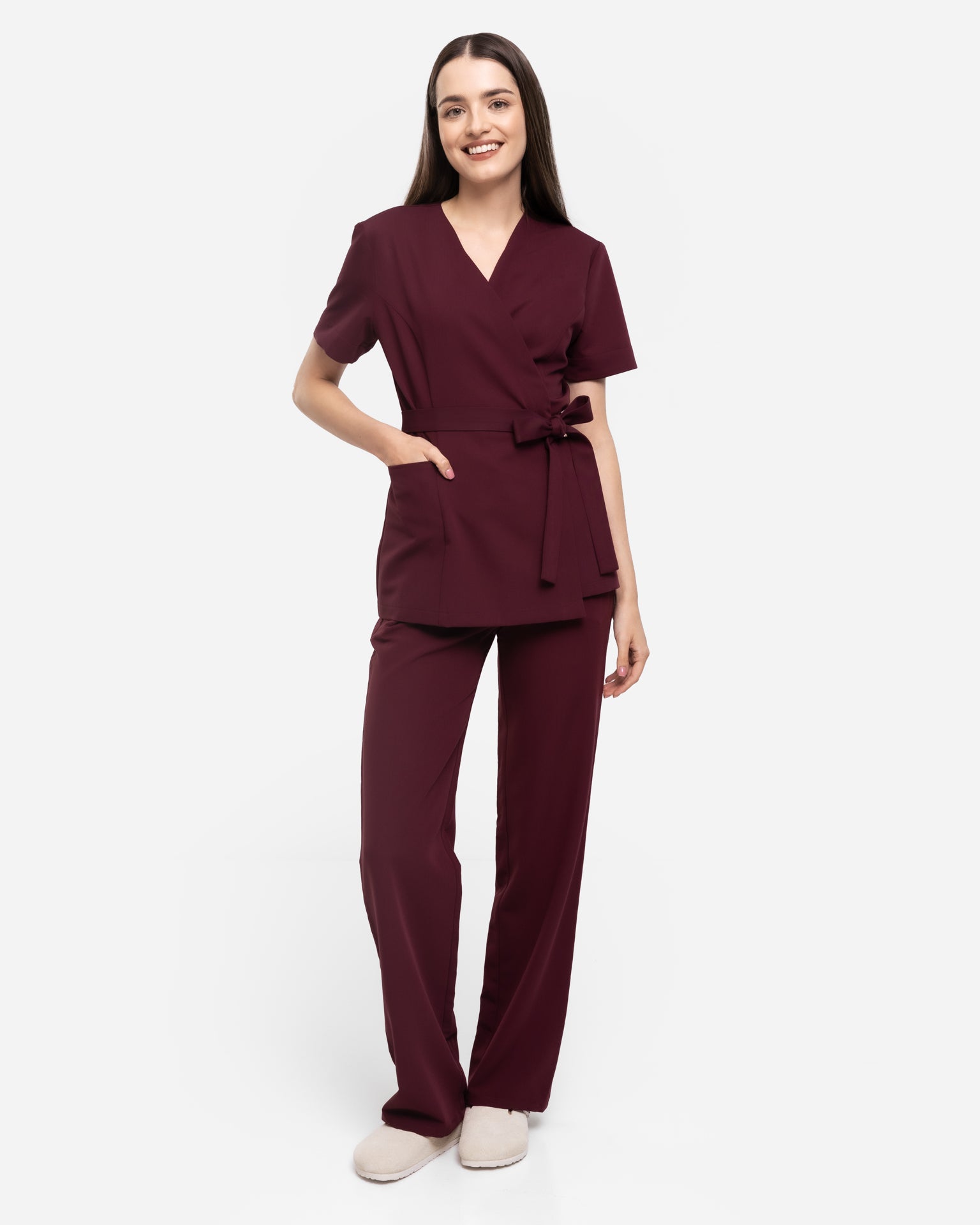 Tunika Medyczna Ella - Burgundy