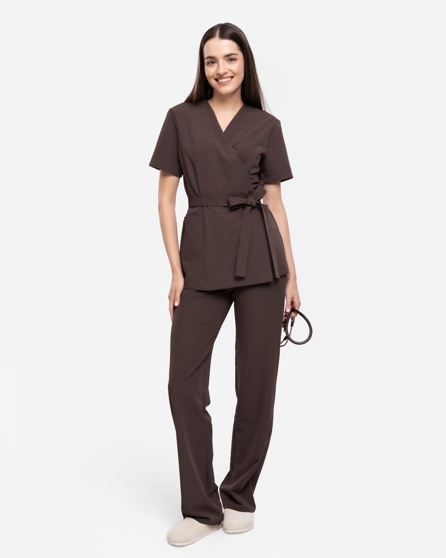 Medizinische Umschlagtunika – Ballerina Pink