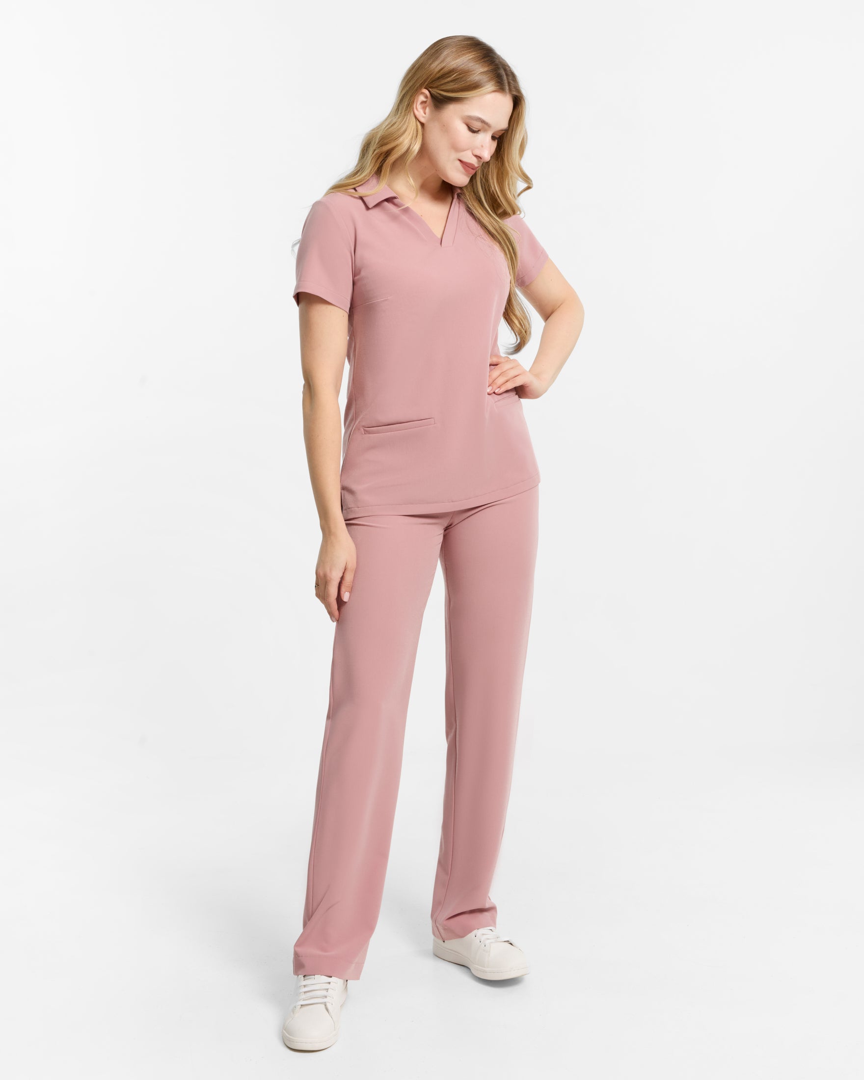 Samantha Scrub Top – Ballerina Pink