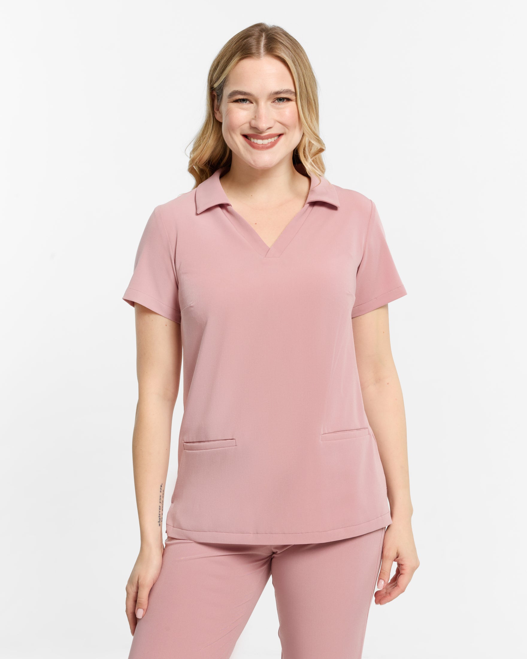 Samantha Scrub Top – Ballerina Pink