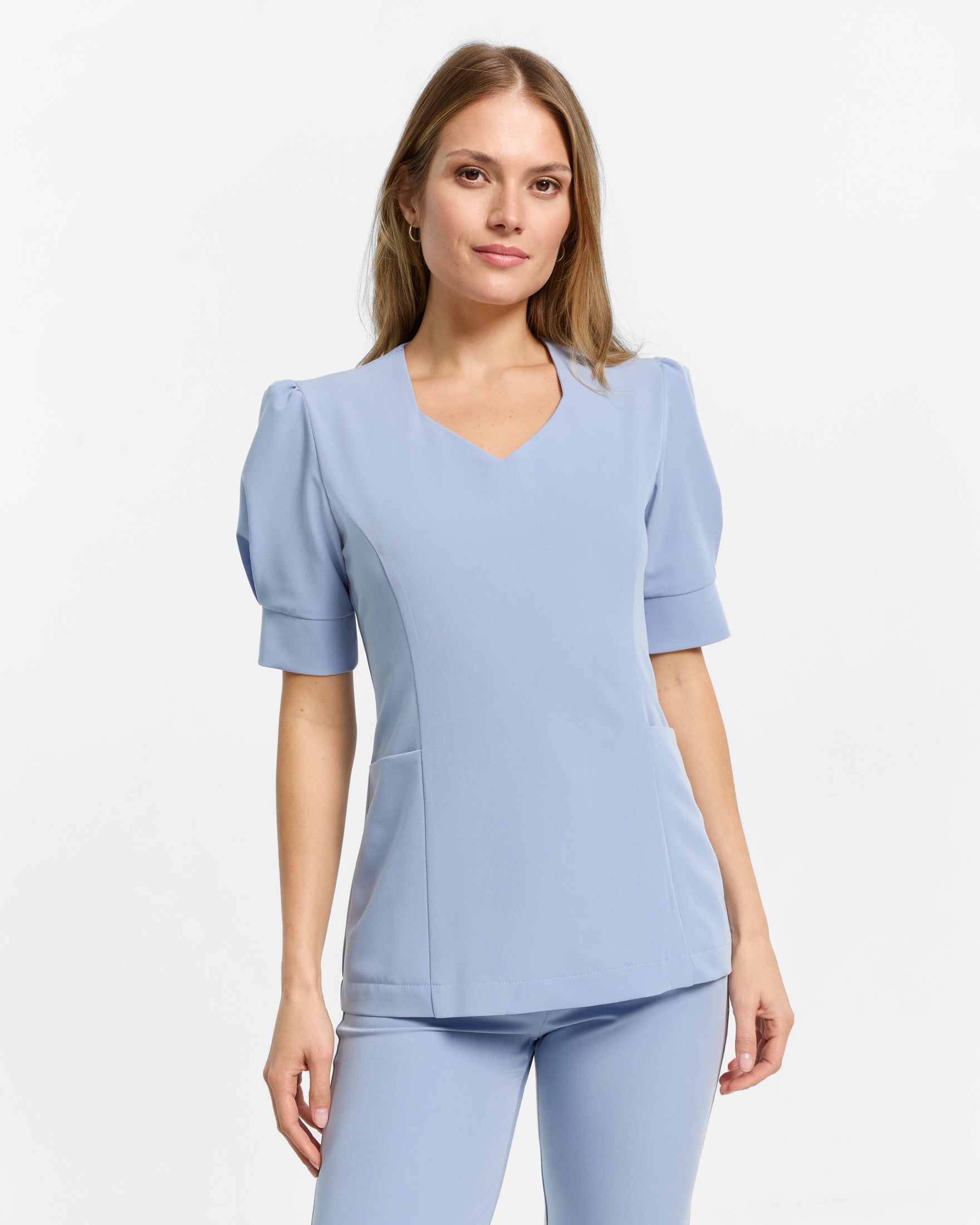 Charlotte Scrub Top - Baby Blue