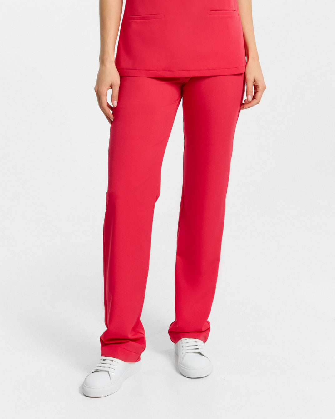 Scrub-Hose mit weitem Bein – Himbeere
