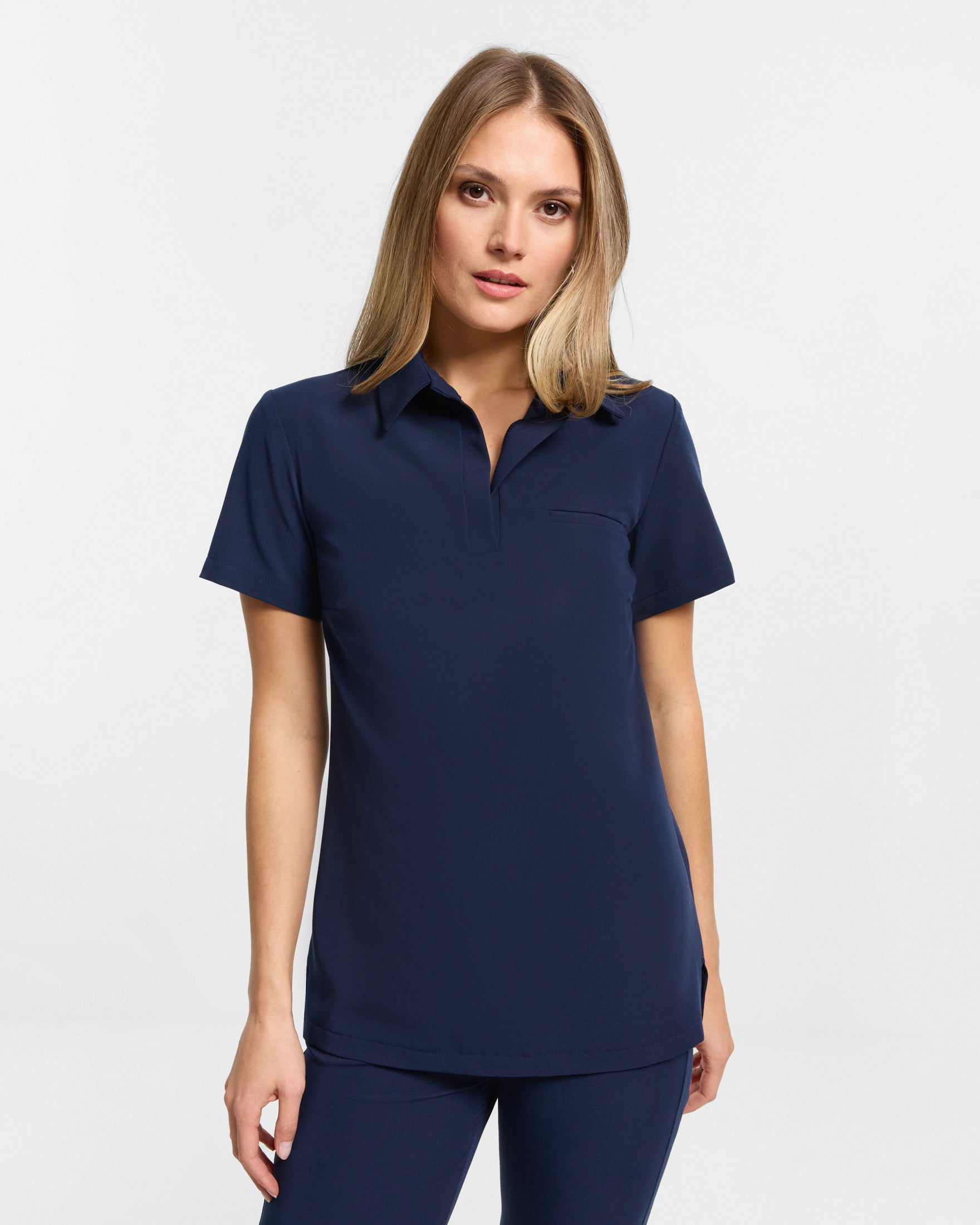 Serena Polo Scrub Top