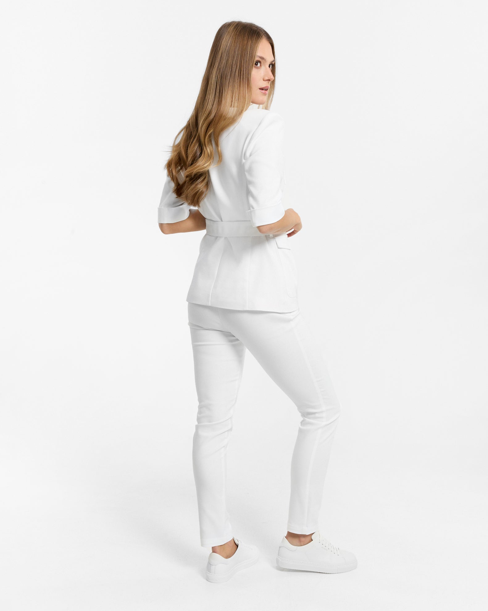 Spodnie Premium Cygaretki - White