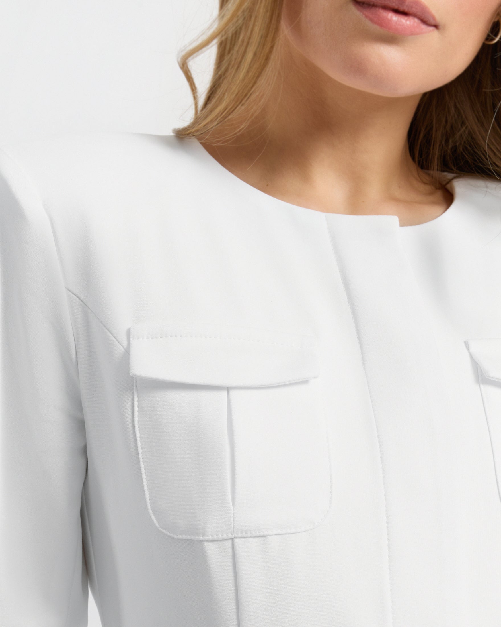 Celine Marynarka Medyczna - White