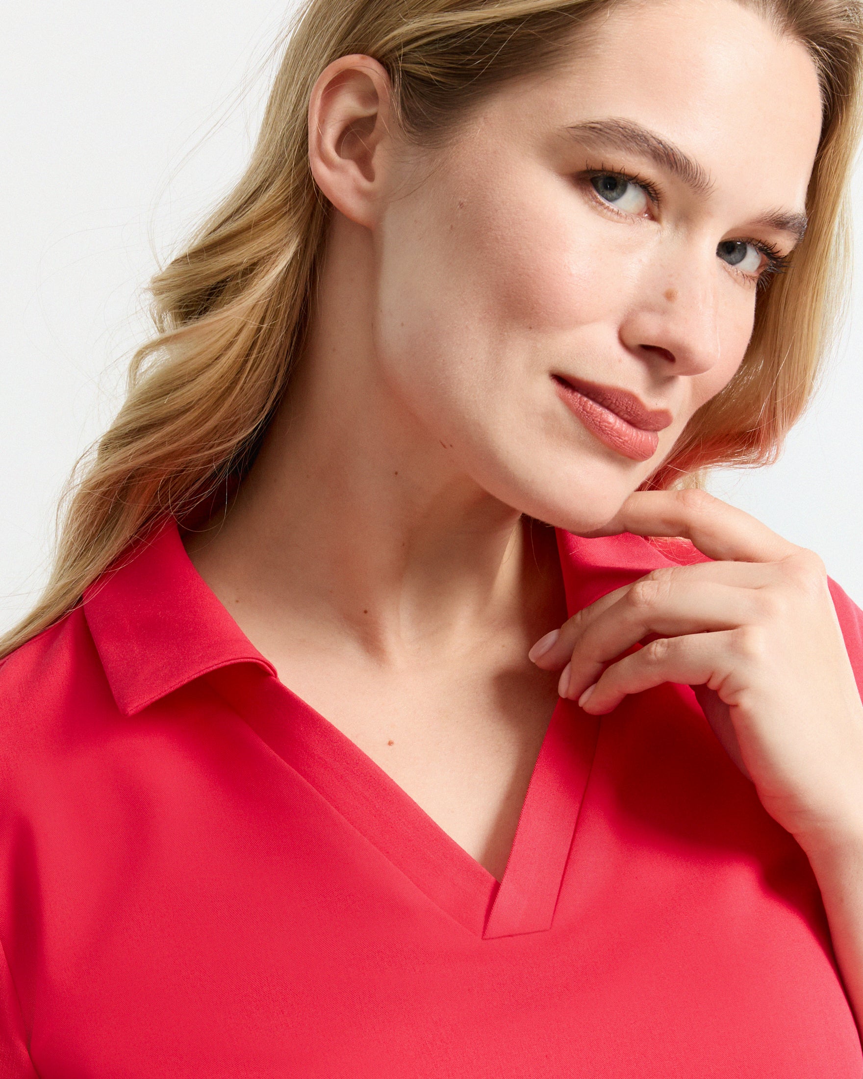 Samantha Scrub Top – Himbeere