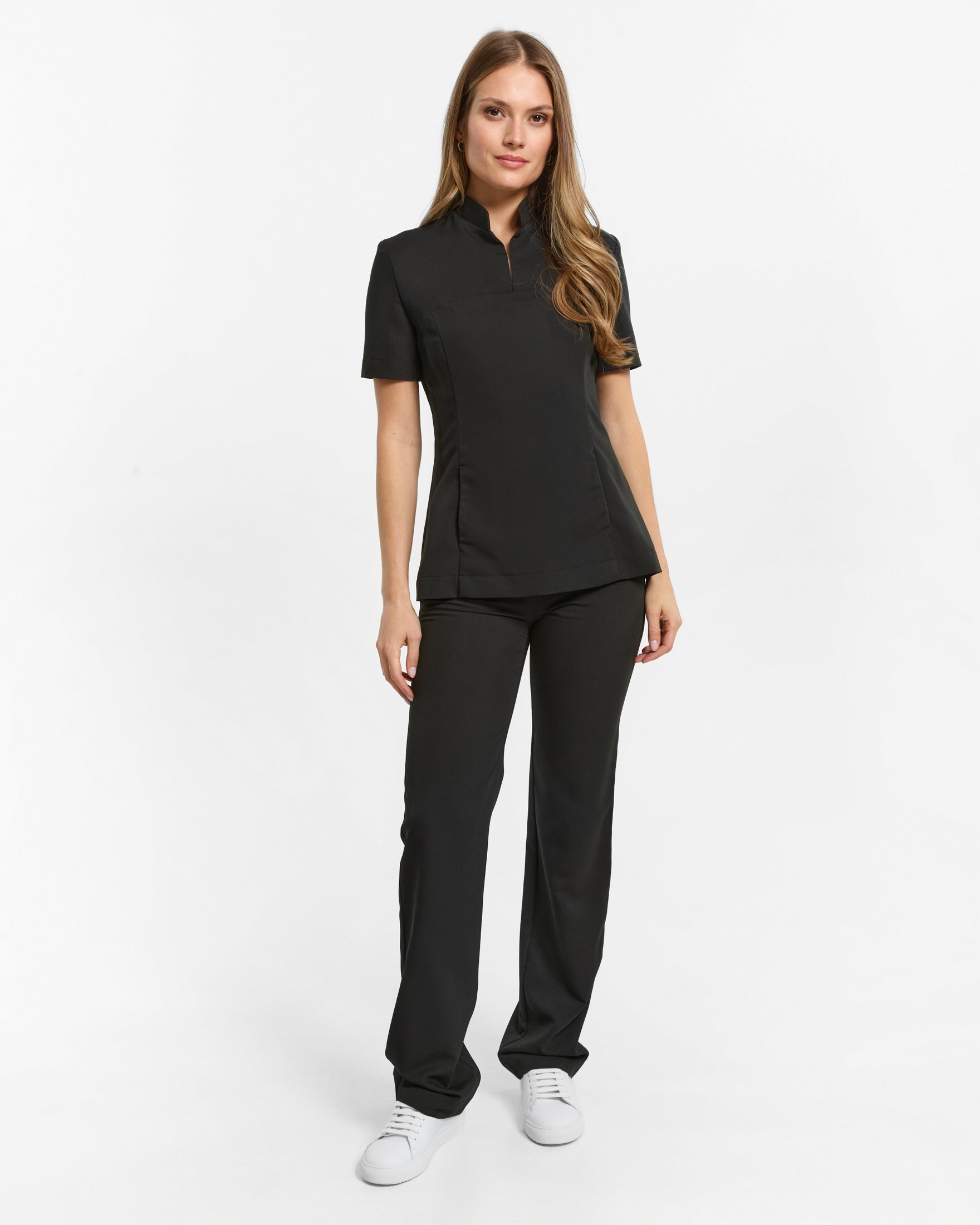 Carrie Scrub Top – Schwarz