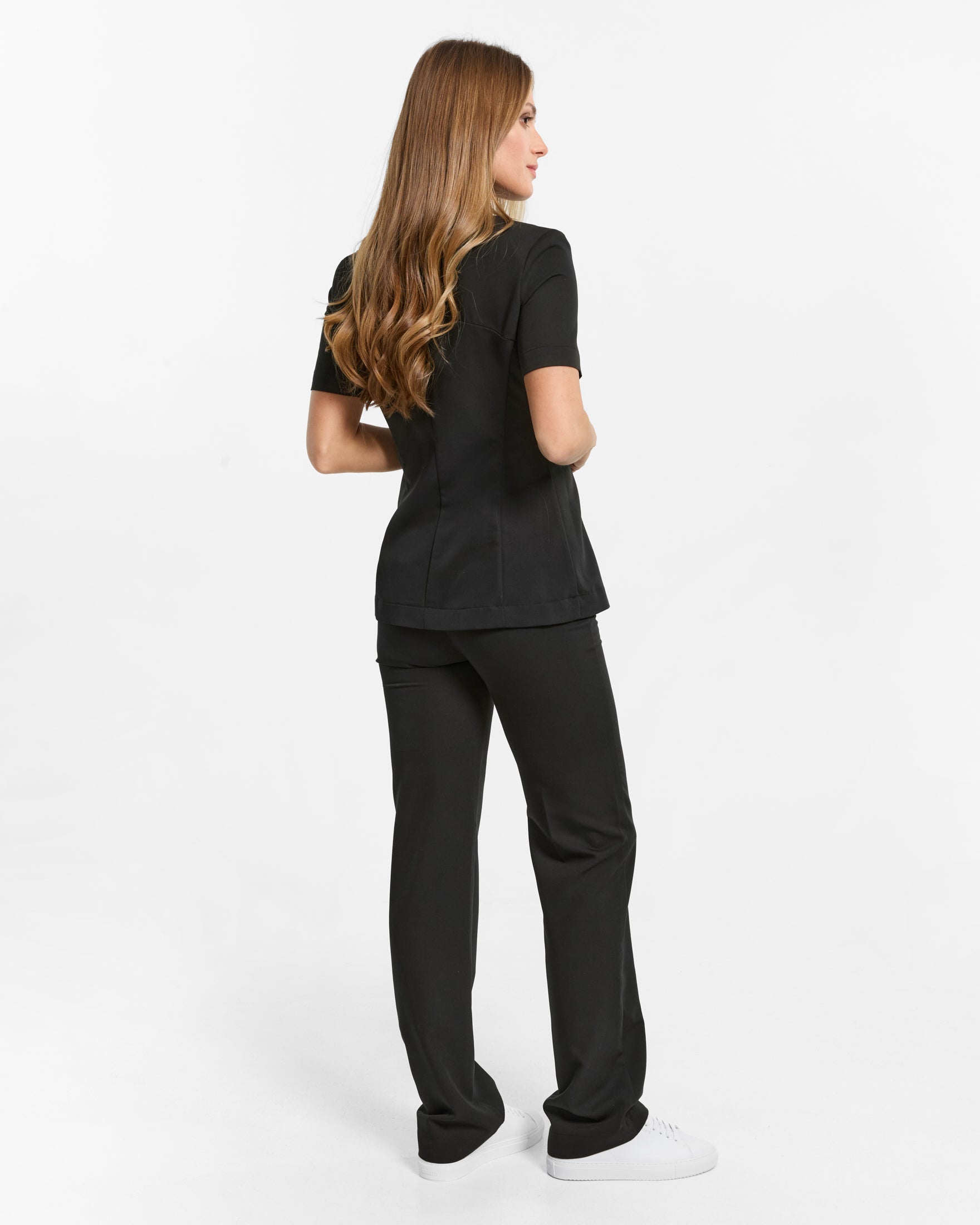 Carrie Scrub Top – Schwarz