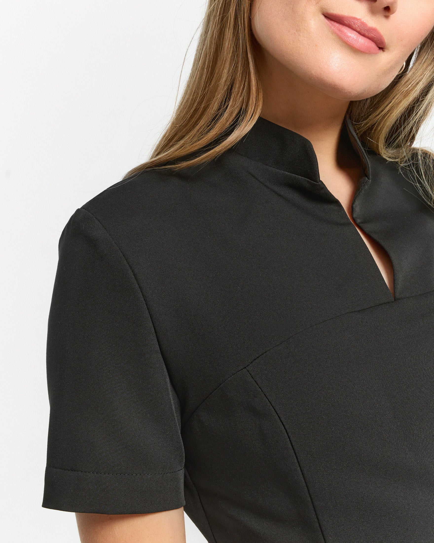 Carrie Scrub Top – Schwarz