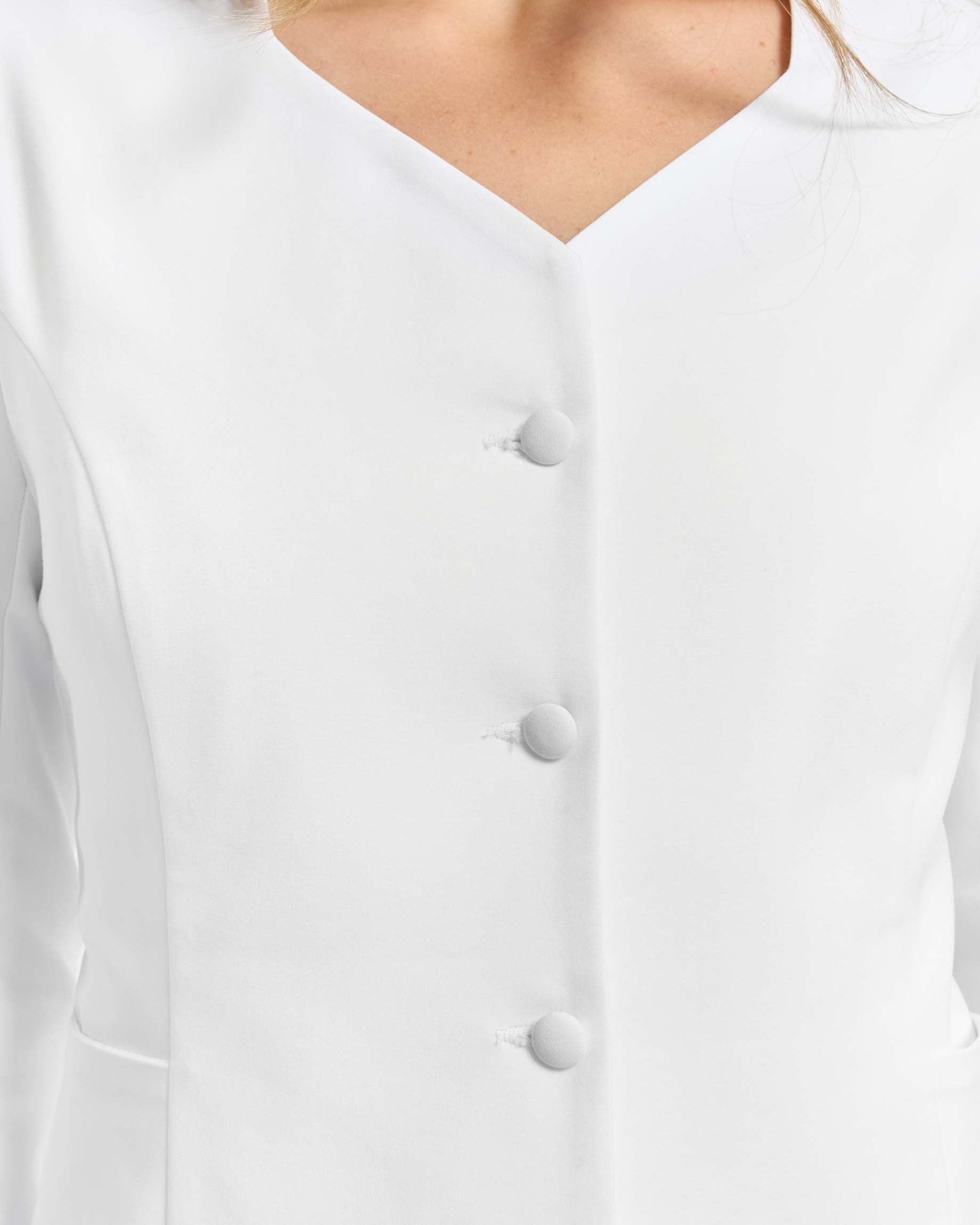 Medizinische Jacke Vivienne– Weiß