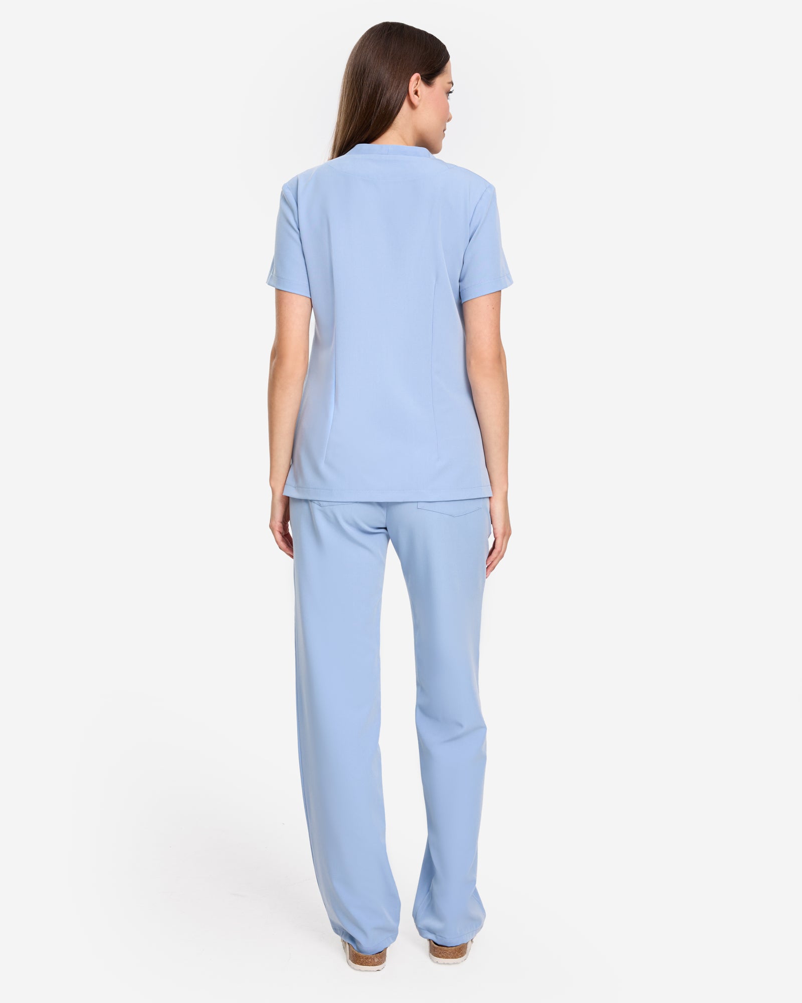 Bluzka Medyczna Basic -  Baby Blue