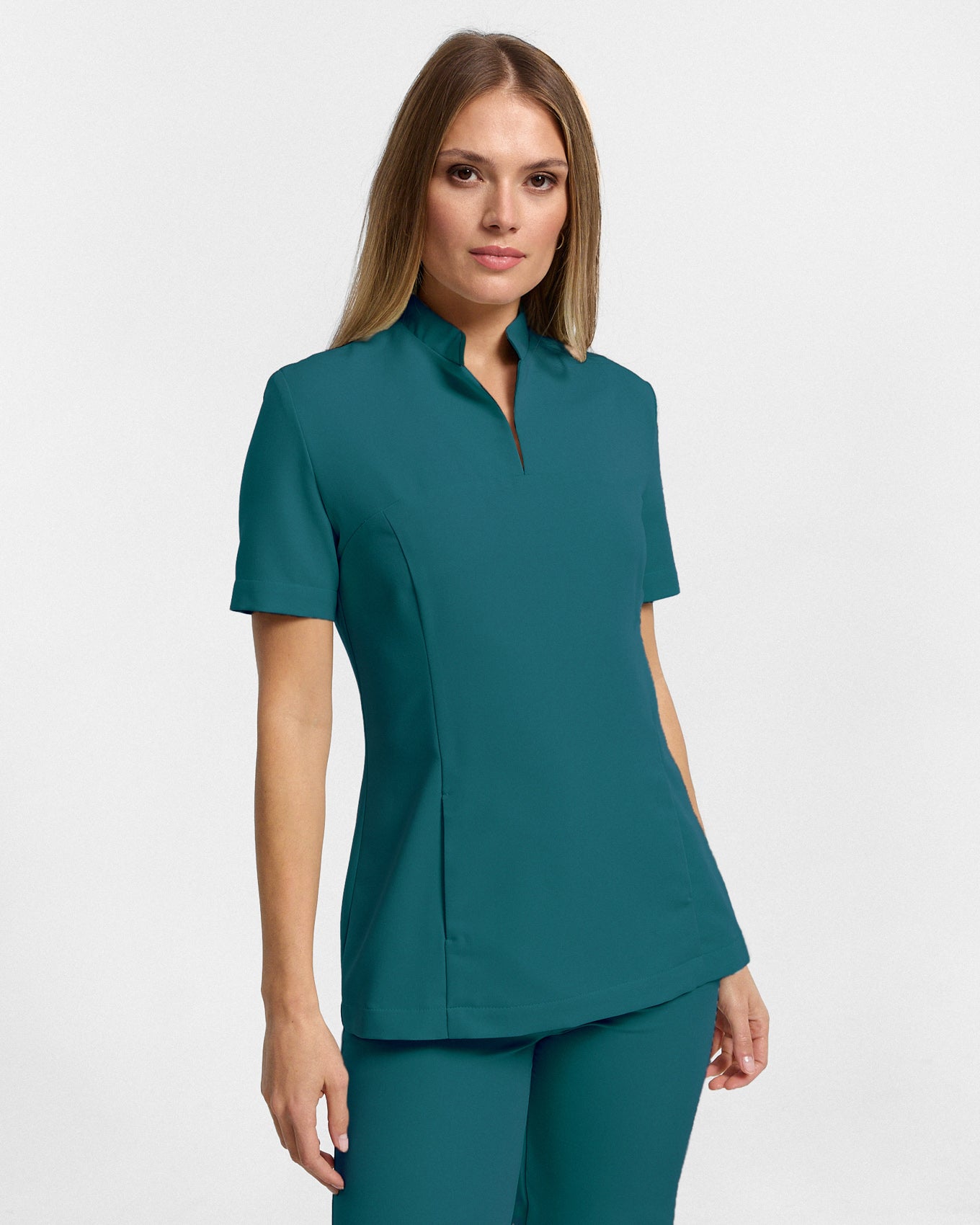 Carrie Scrub Top – Karibikblau