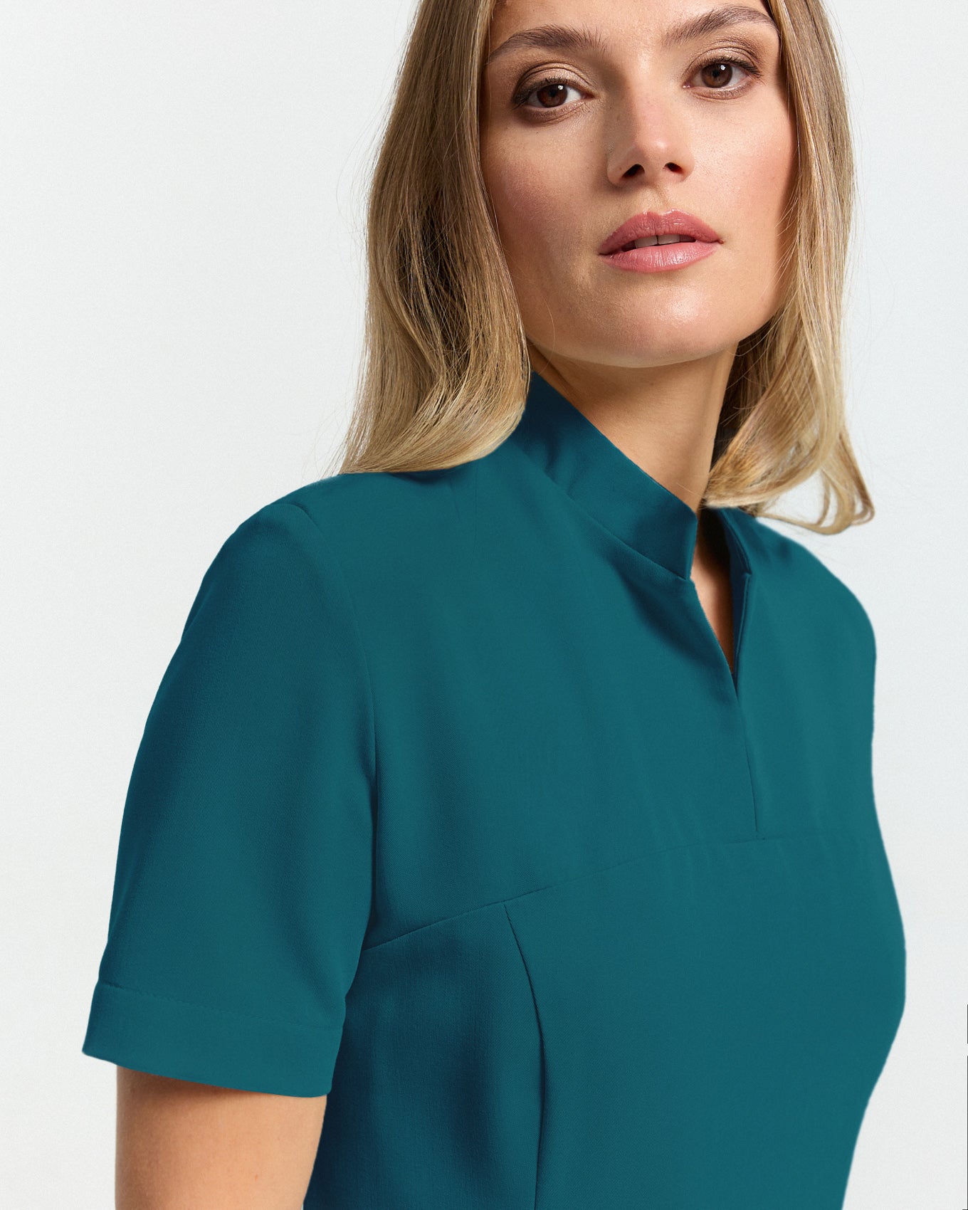 Carrie Scrub Top – Karibikblau