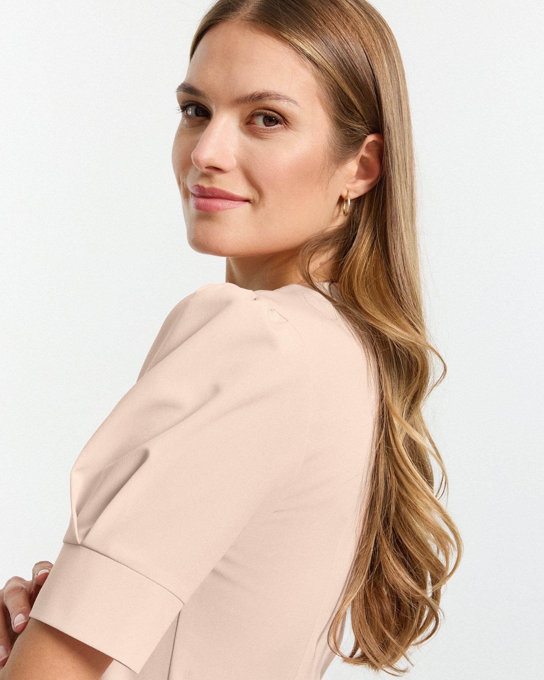 Charlotte Scrub Top – Nude