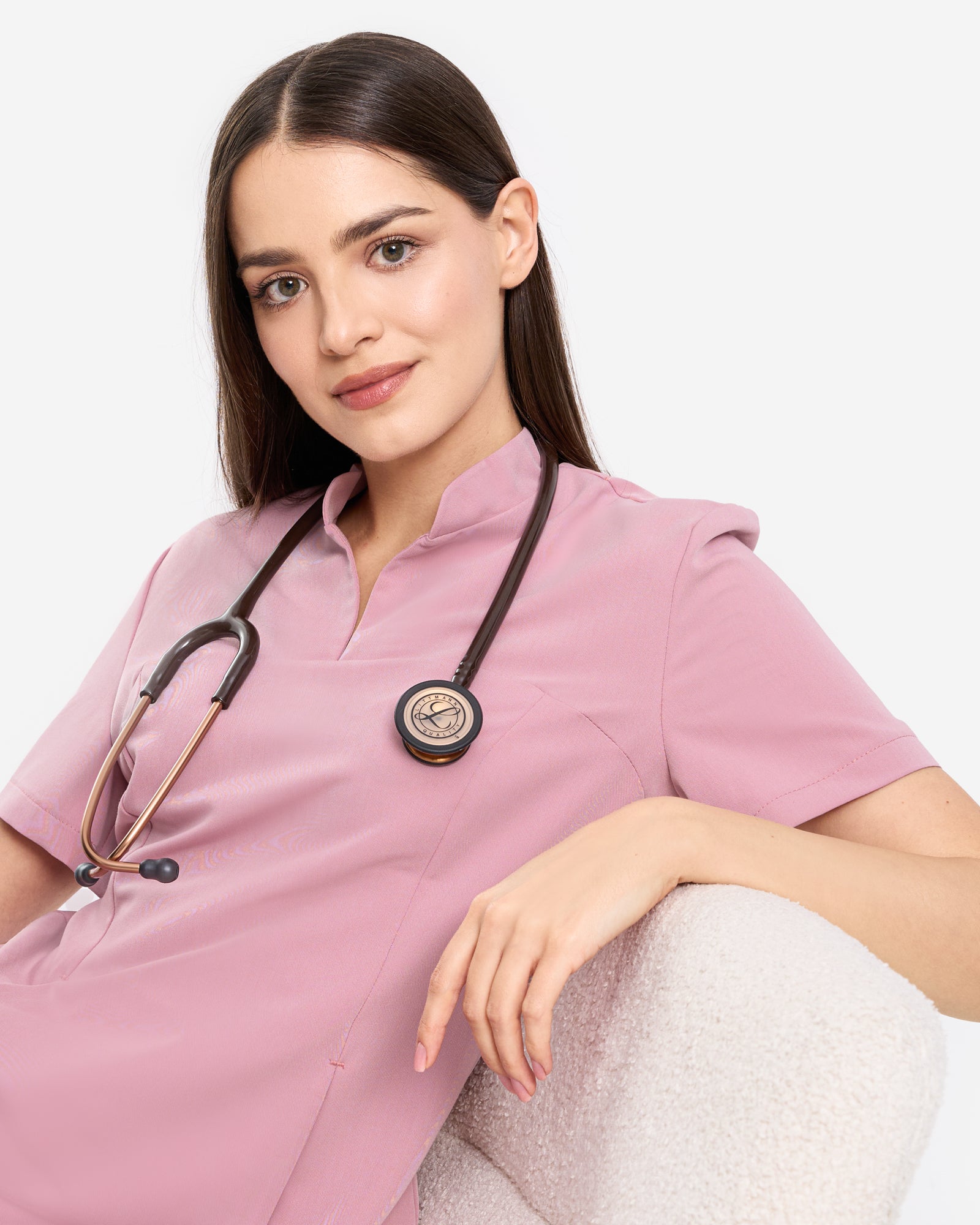 Carrie Scrub Top – Schwarz