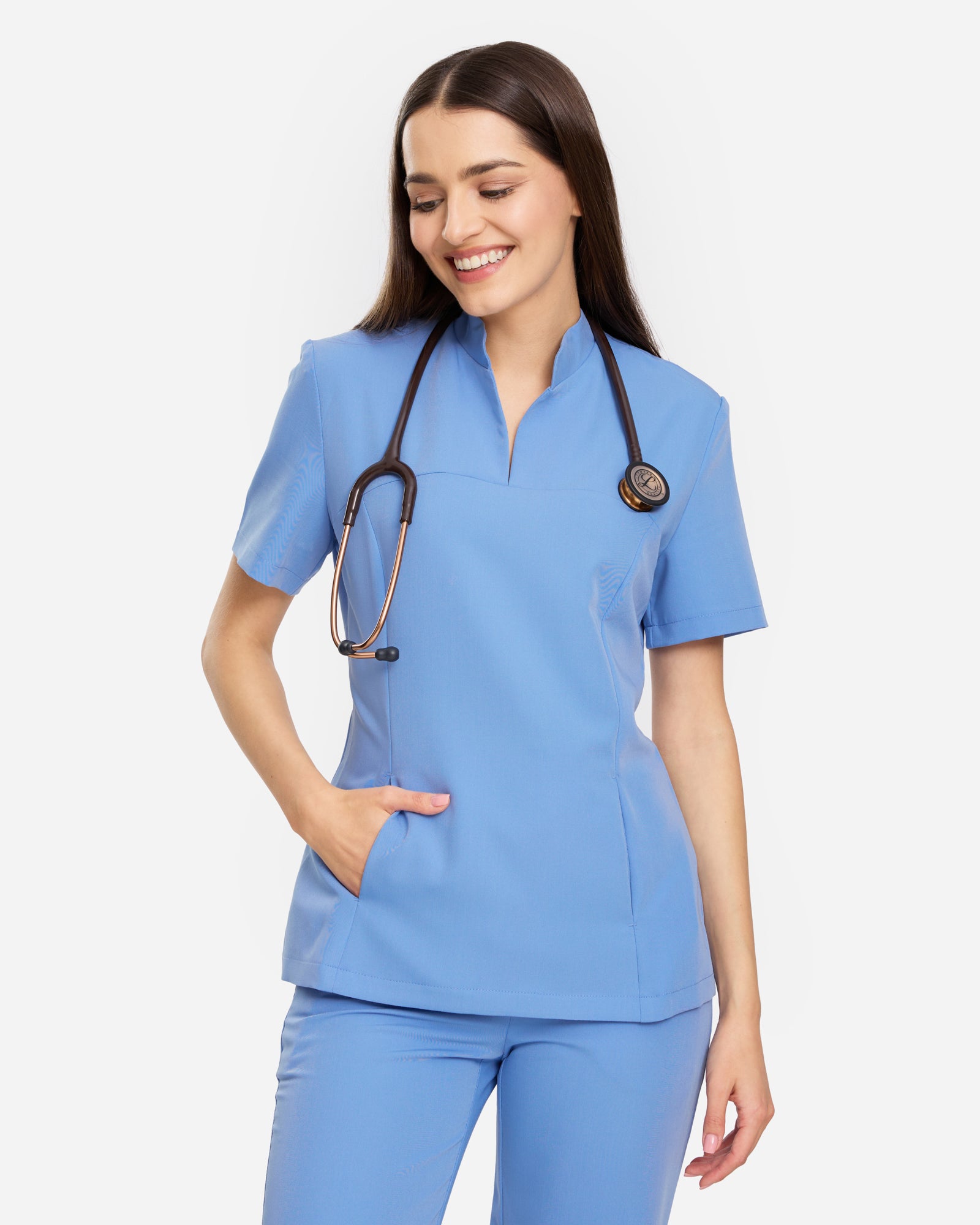 Carrie Scrub Top – Schwarz
