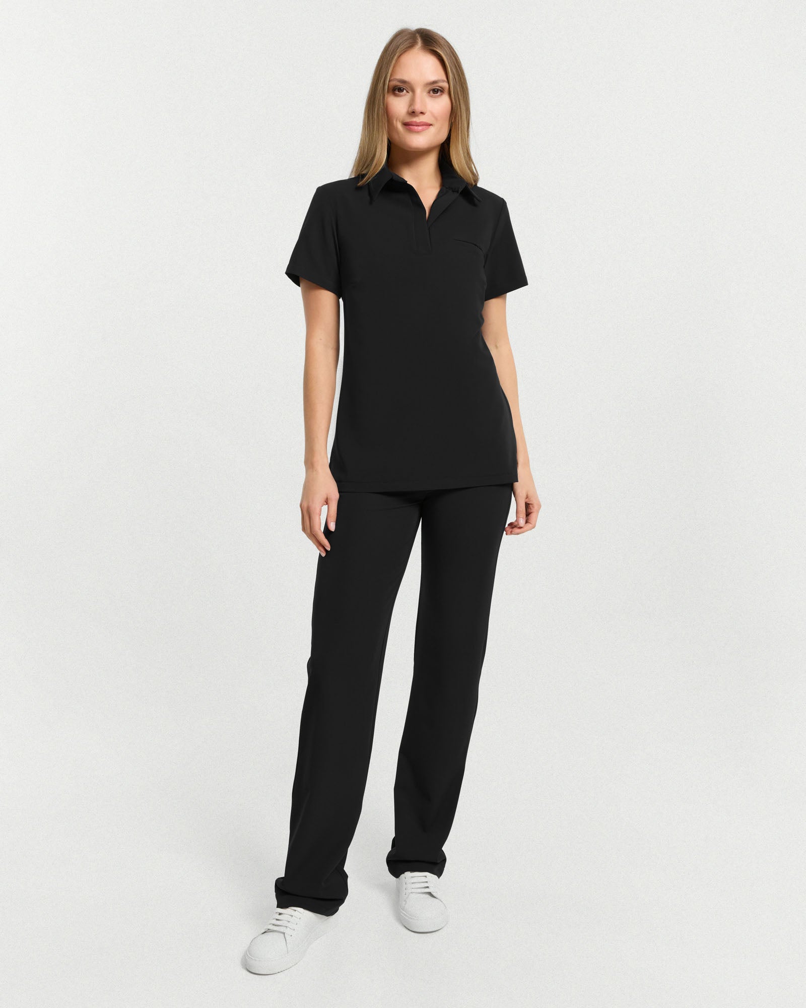 Serena Polo Scrub Top – Royal Navy