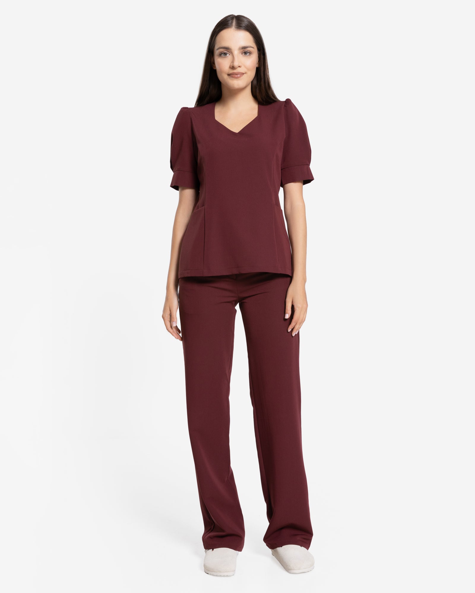 Charlotte Scrub Top – Schokolade