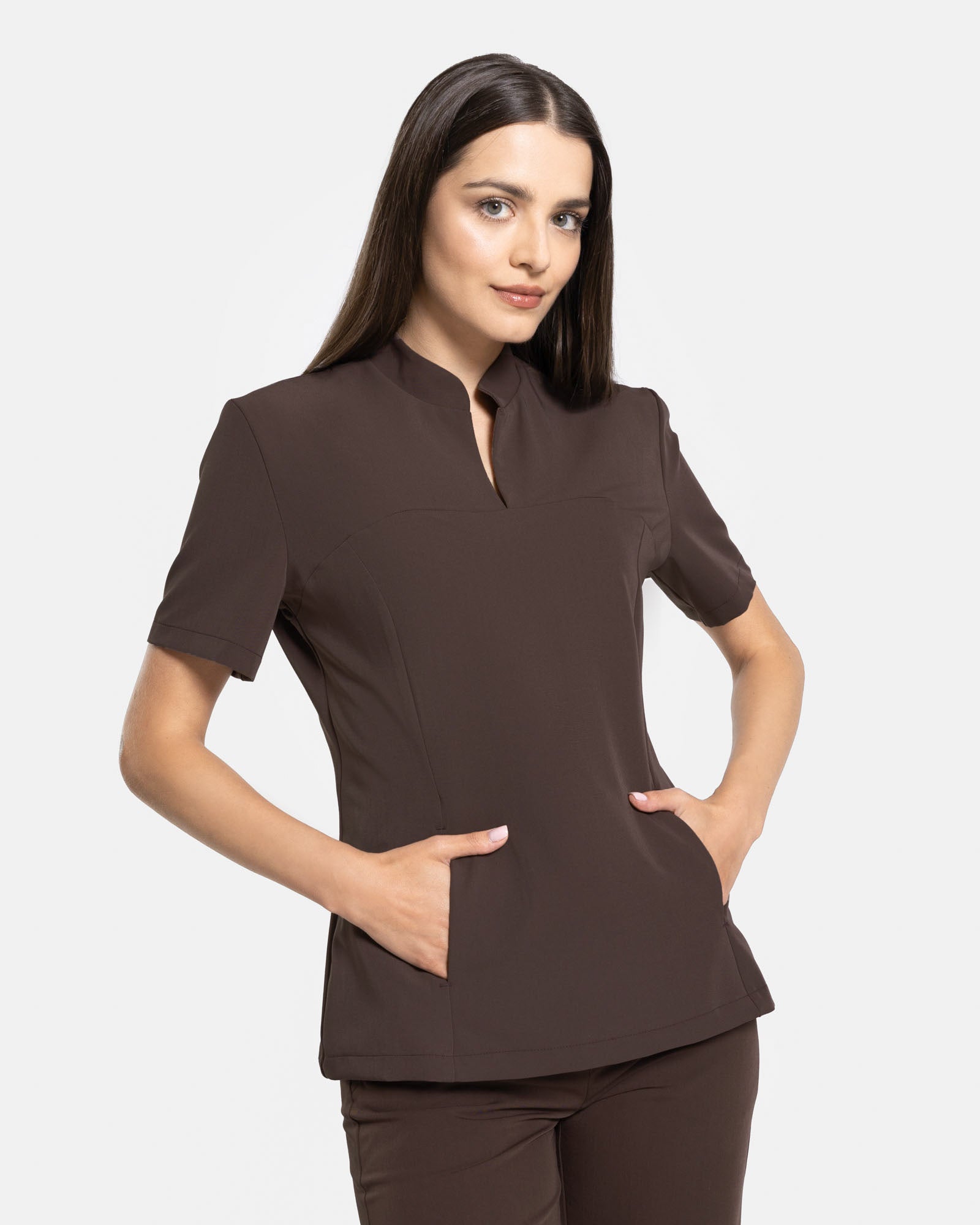 Bluzka Medyczna Damska Carrie - Choco