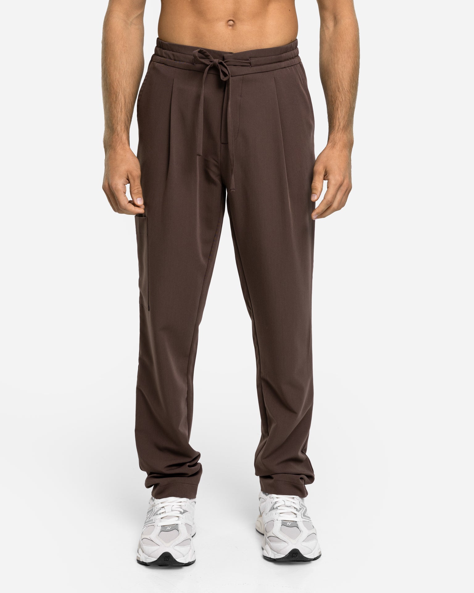 Męskie spodnie medyczne | Classic Fit  - Choco