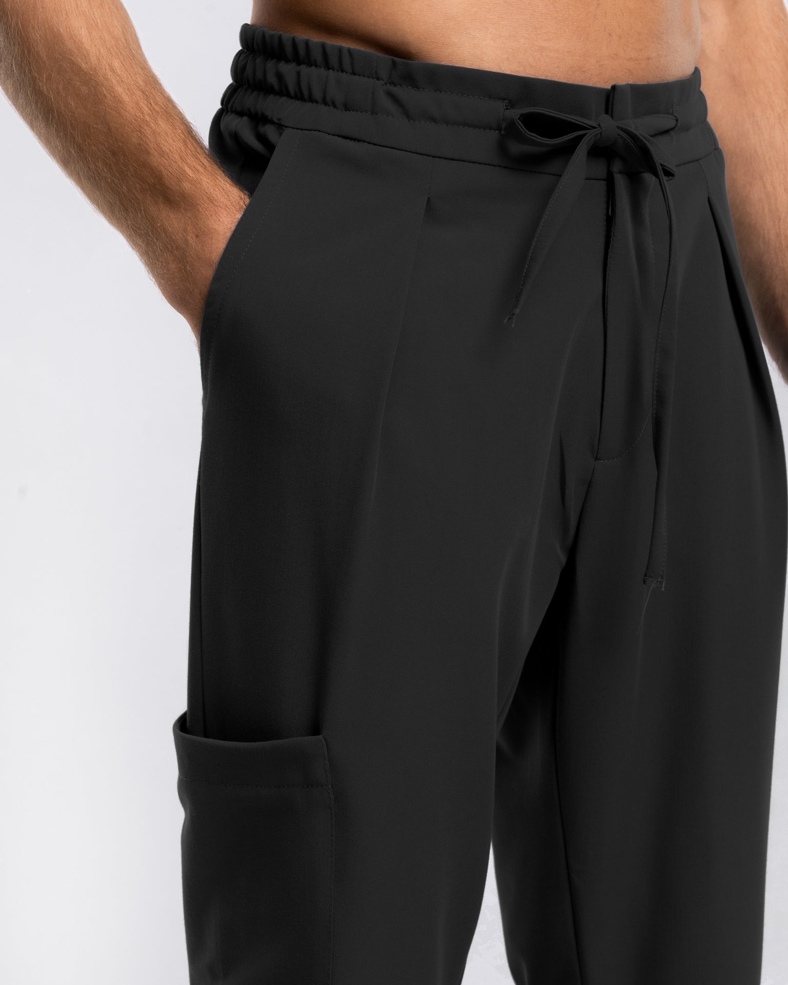 Męskie spodnie medyczne | Classic Fit  - Black