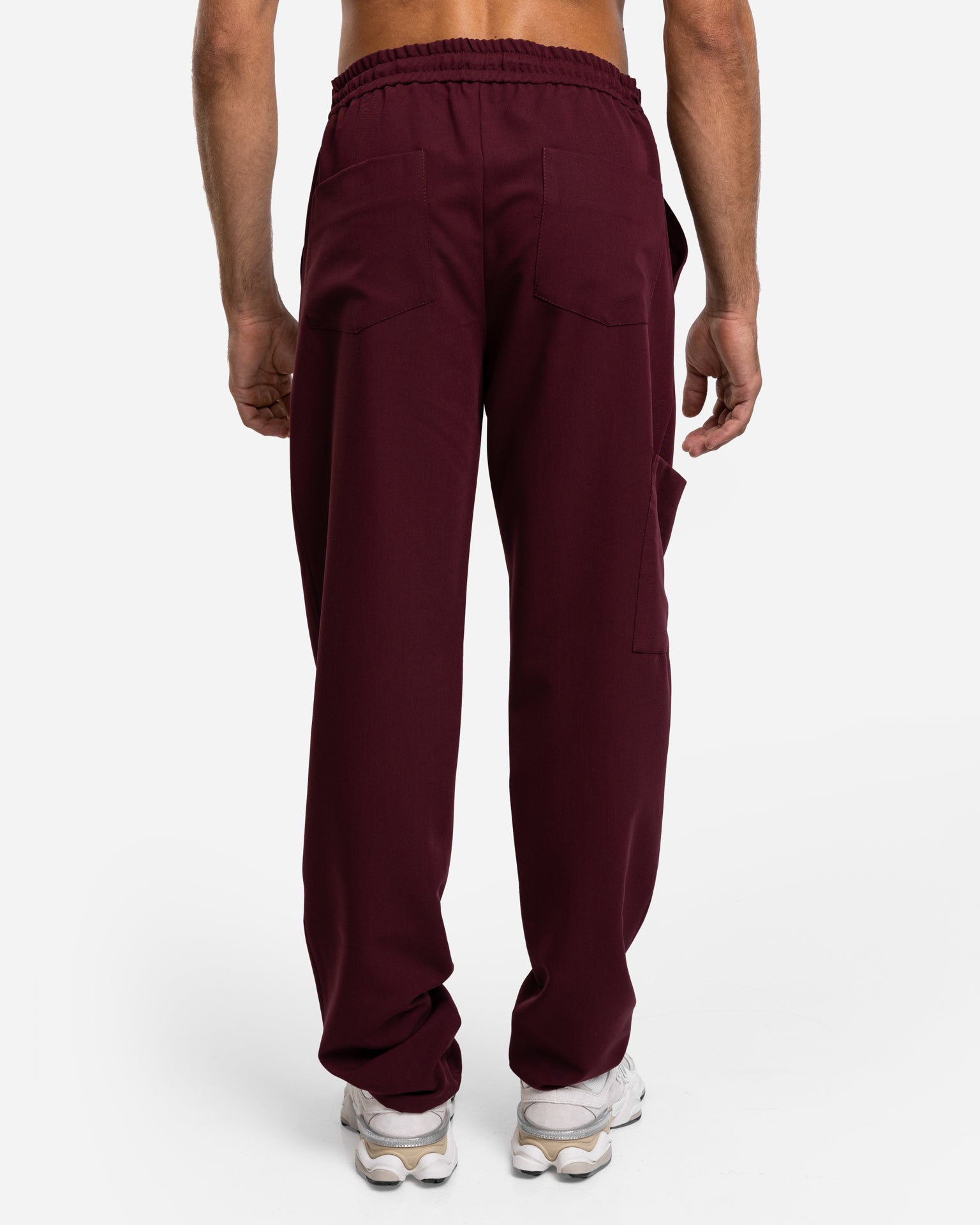 Męskie spodnie medyczne | Classic Fit  - Burgundy