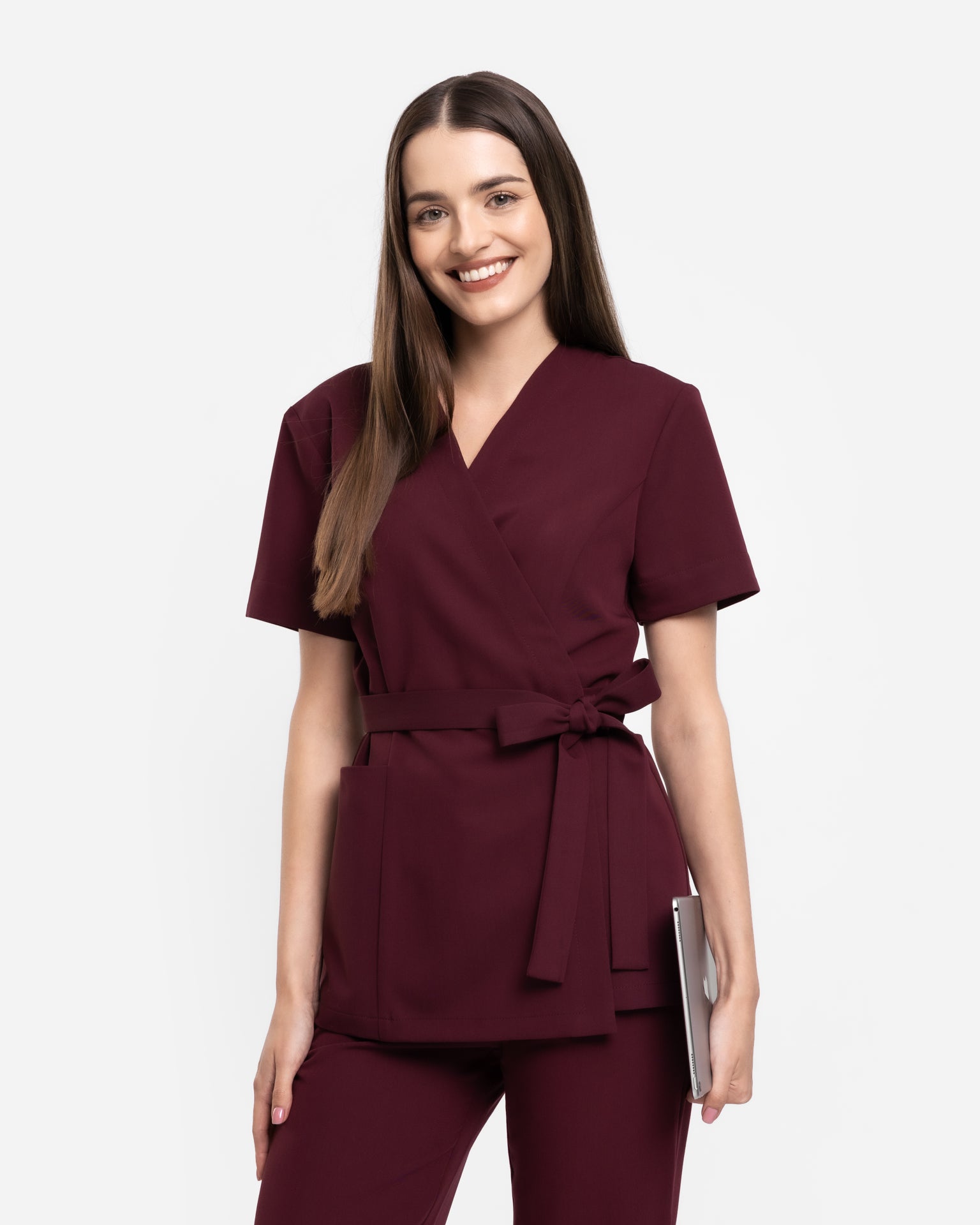 Tunika Medyczna Ella - Burgundy