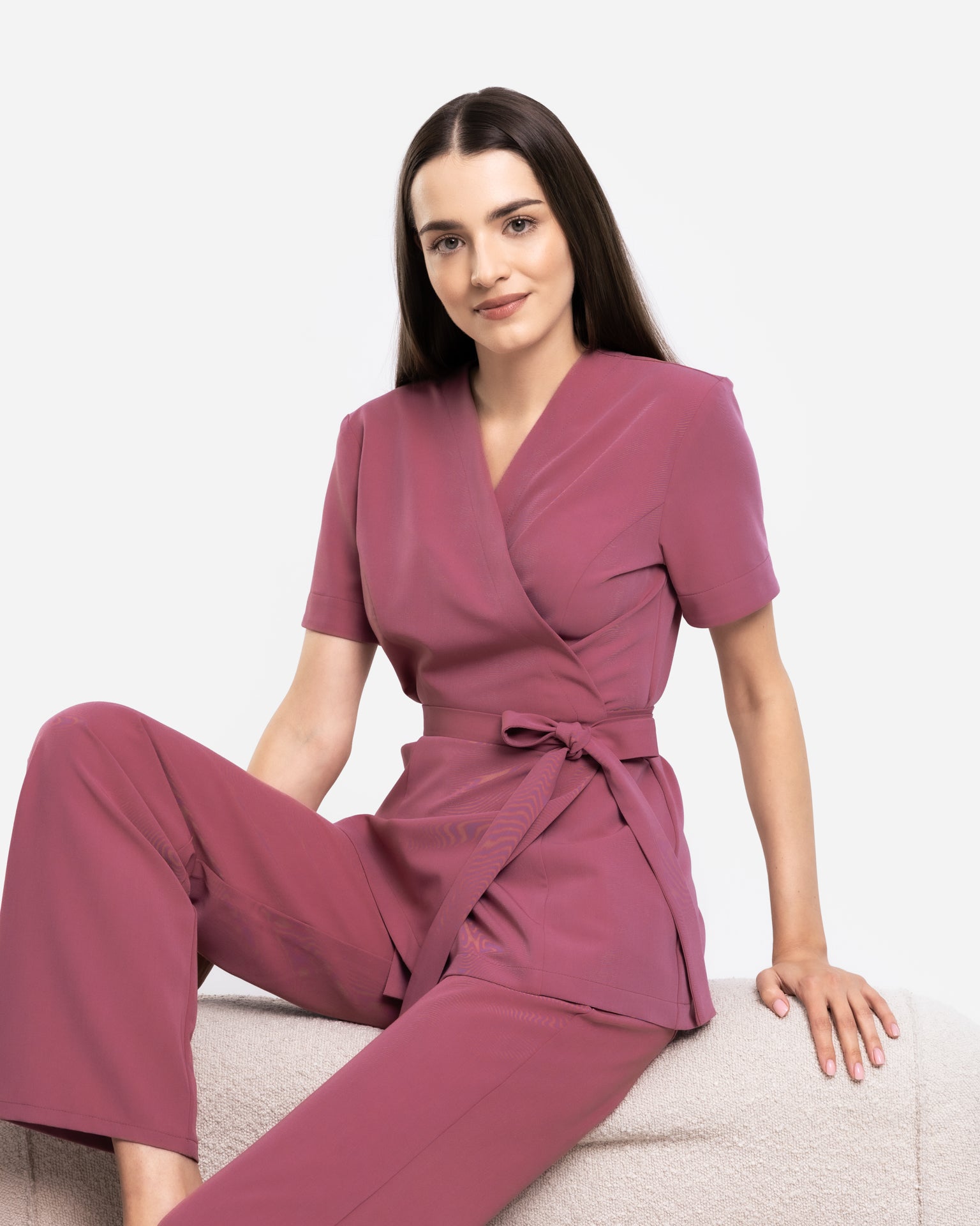 Tunika Medyczna Ella - Dusty Rose