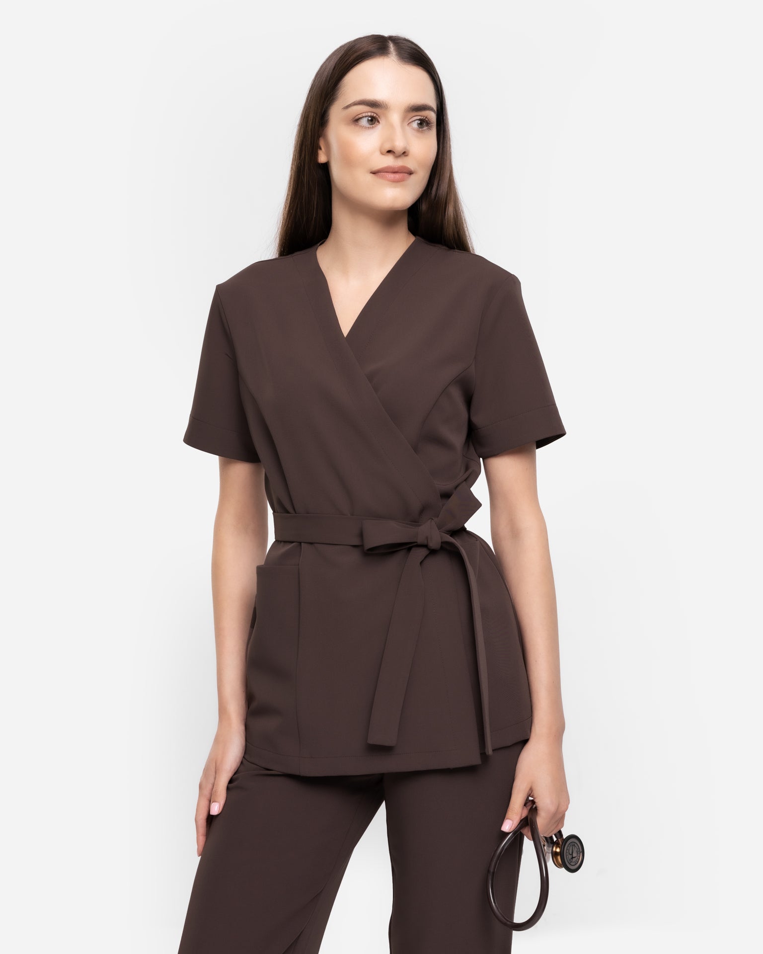 Tunika Medyczna Ella - Choco