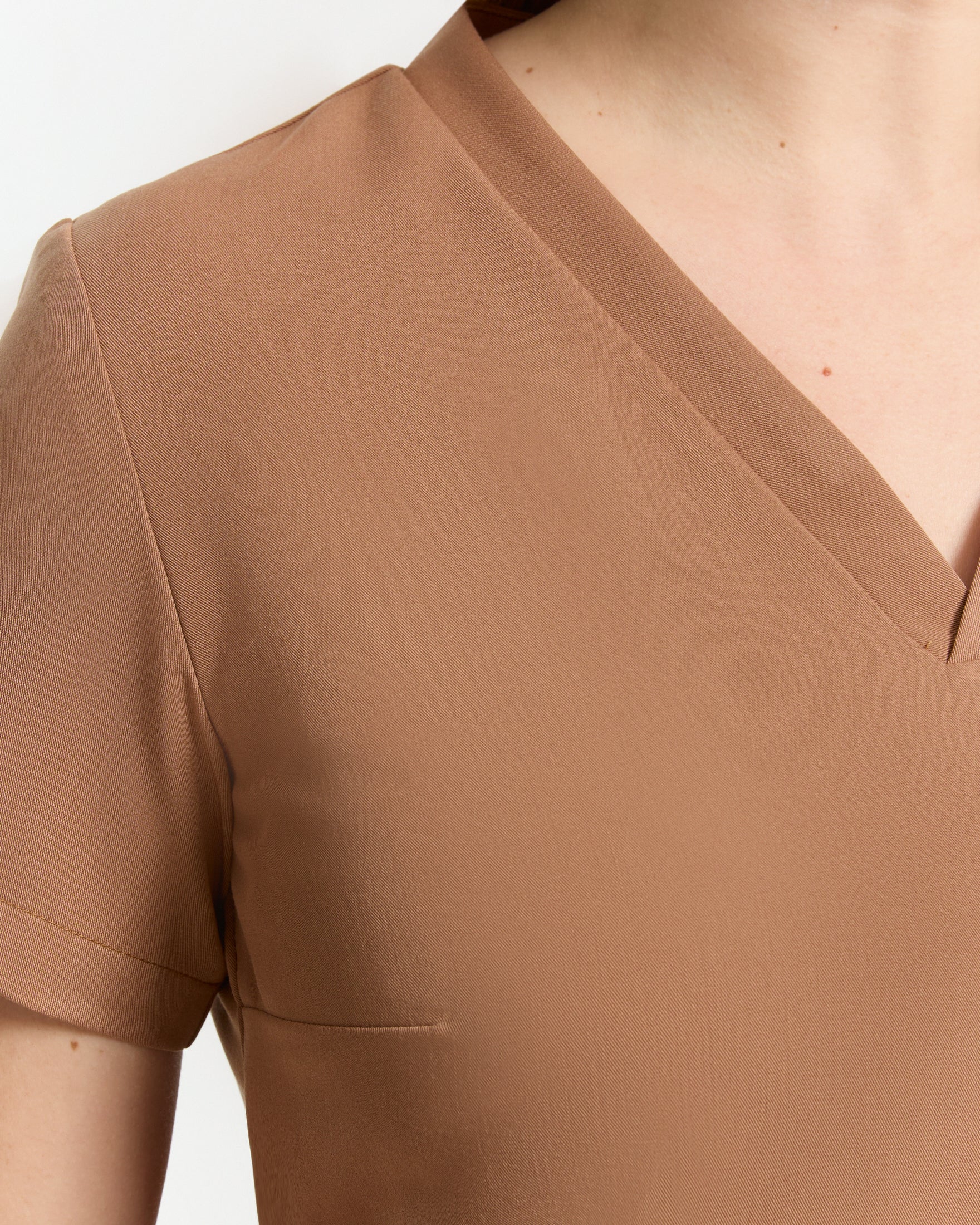 Bluzka Medyczna Basic - Carmel Creme