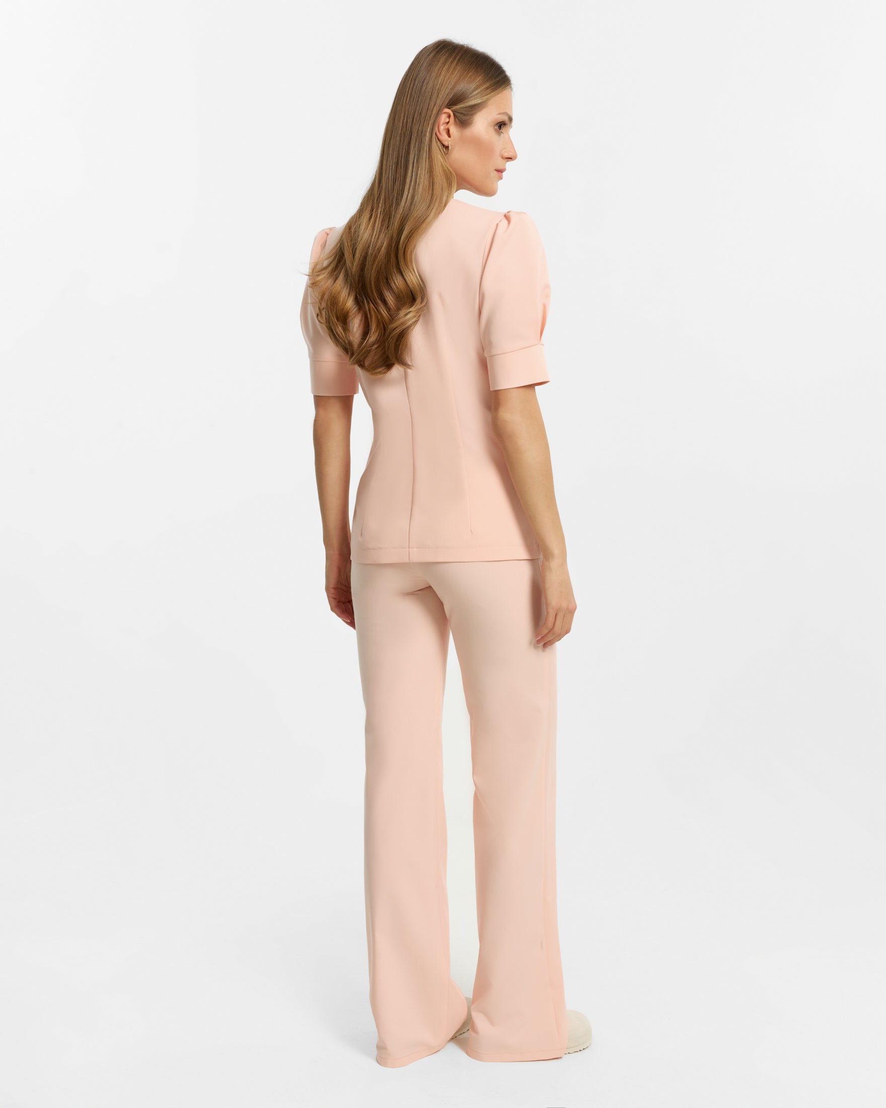 Charlotte Scrub Top - Apricot Pink