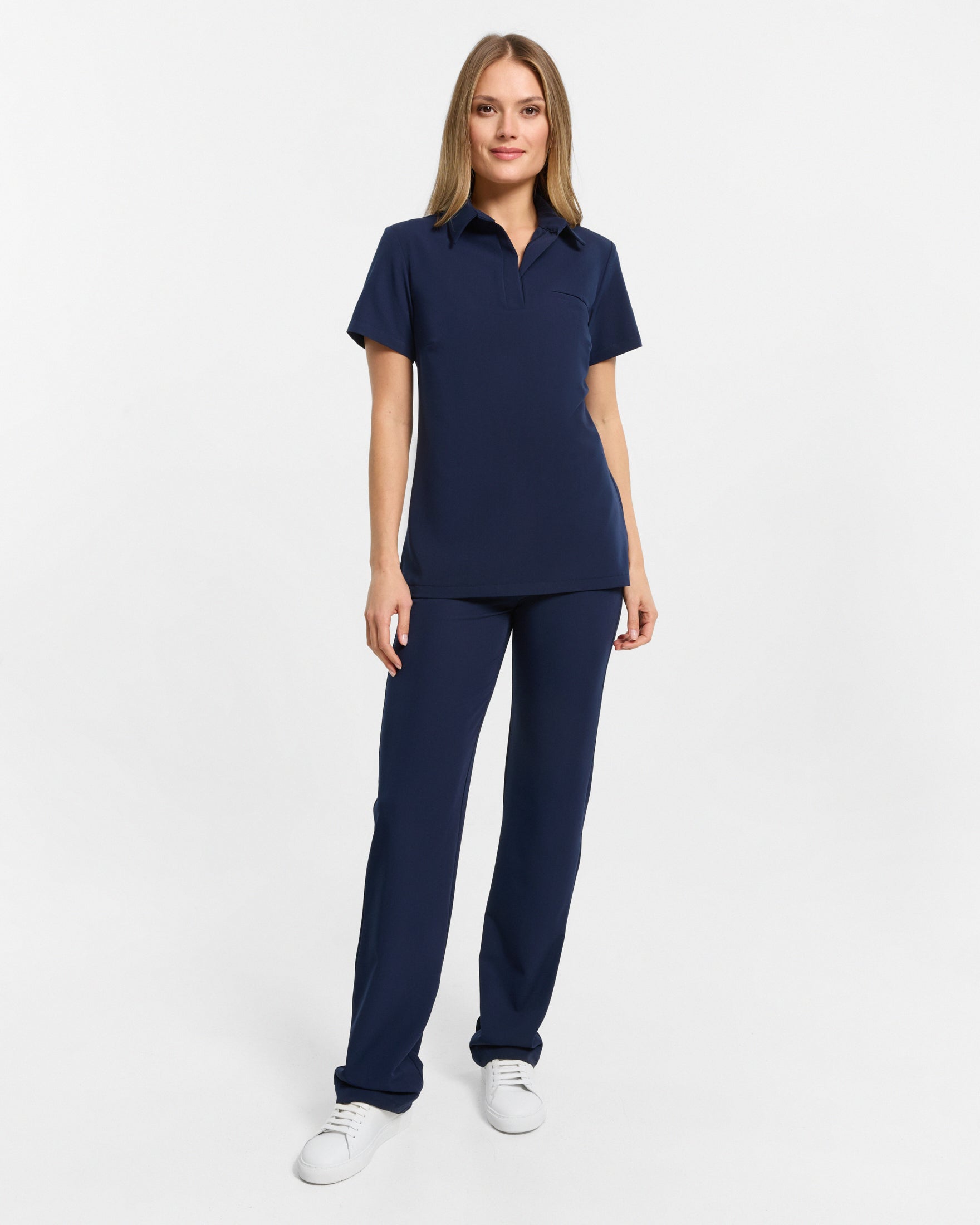 Serena Polo Scrub Top