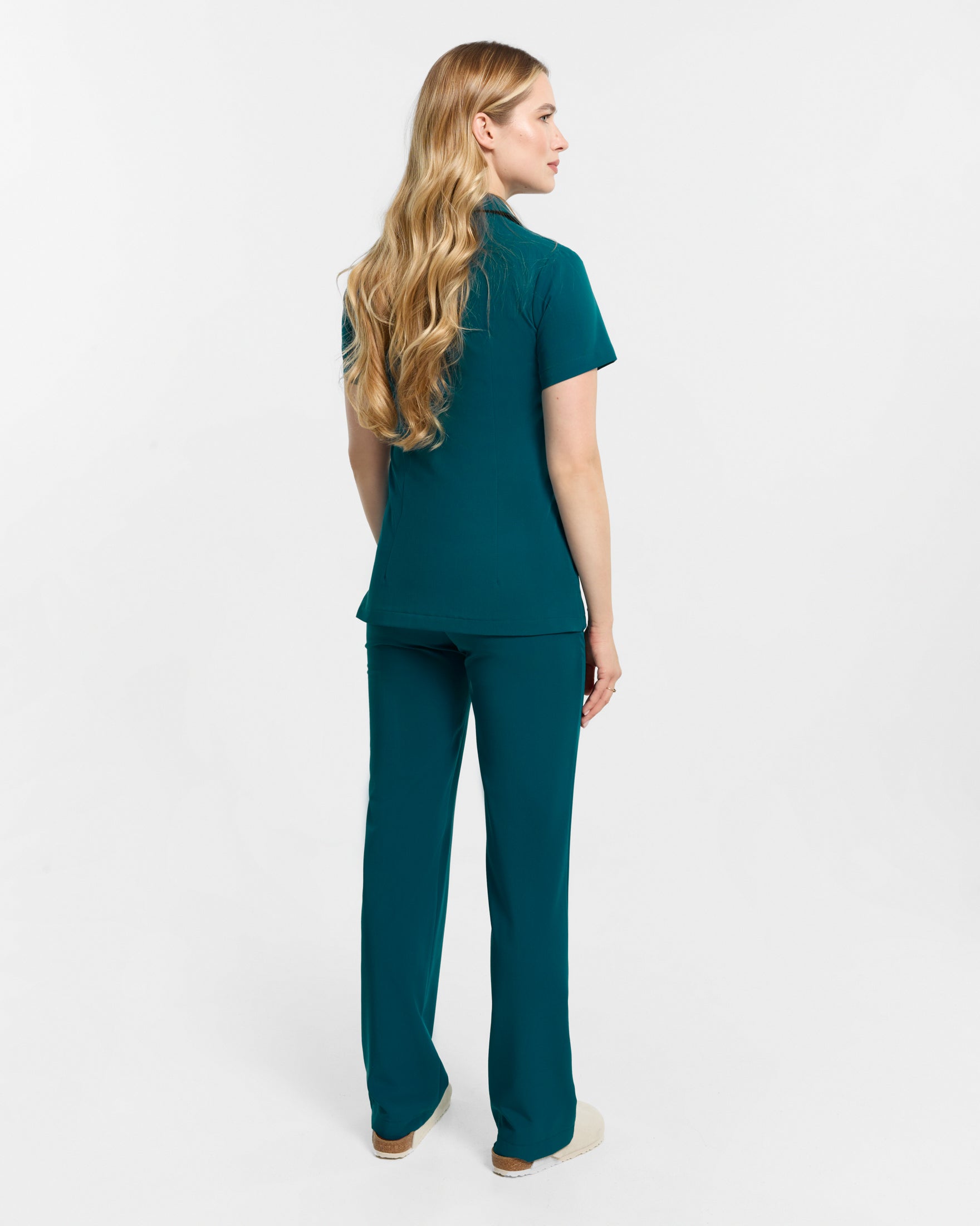 Bluzka Medyczna Damska Serena Polo - Caribbean Blue