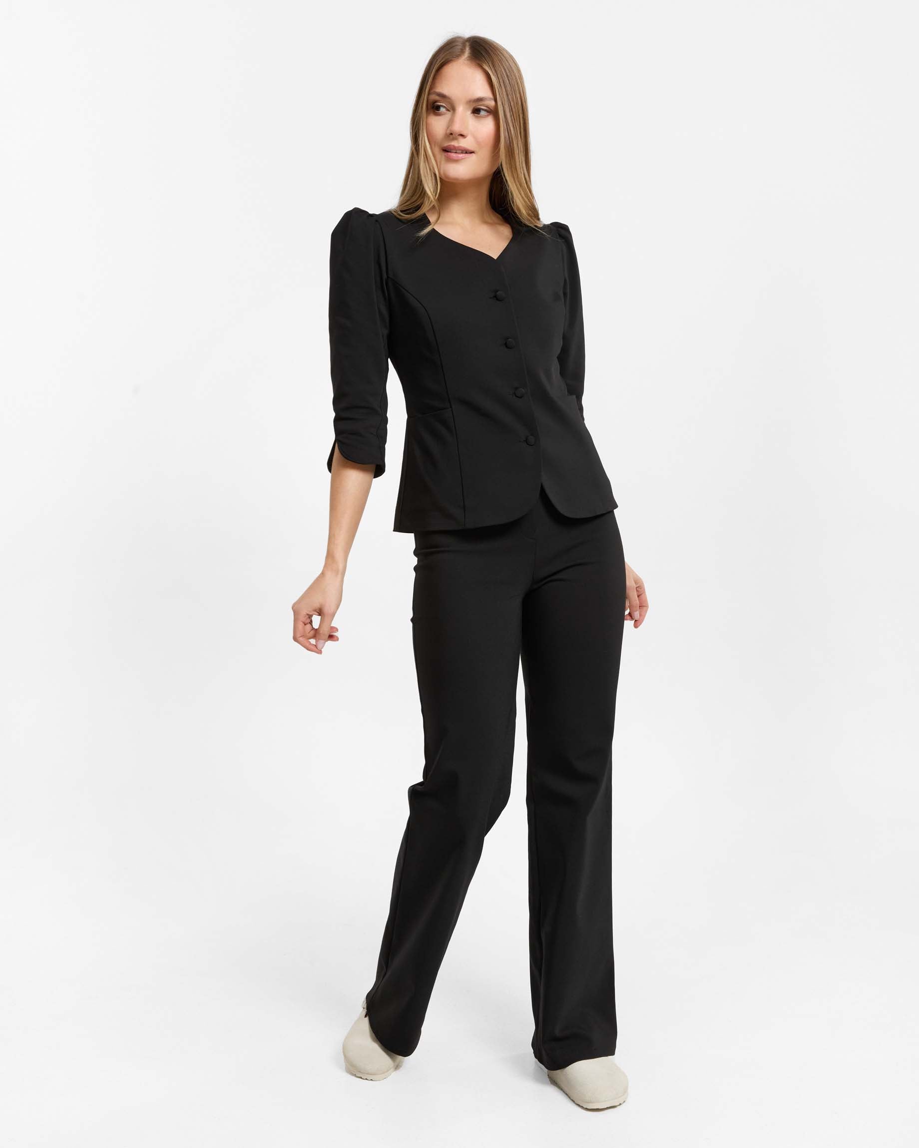 Vivienne Medizinische Jacke – Schwarz