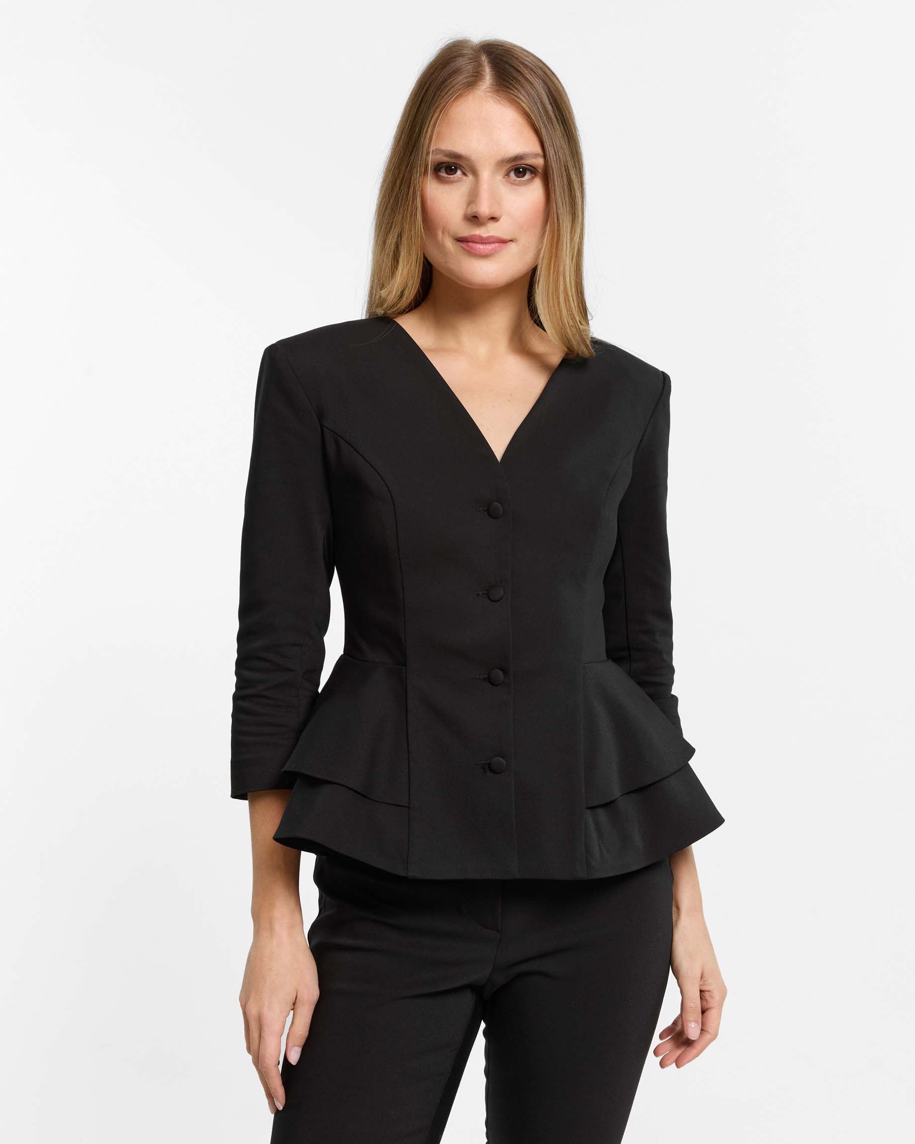 Medizinische Jacke Amelia – Schwarz
