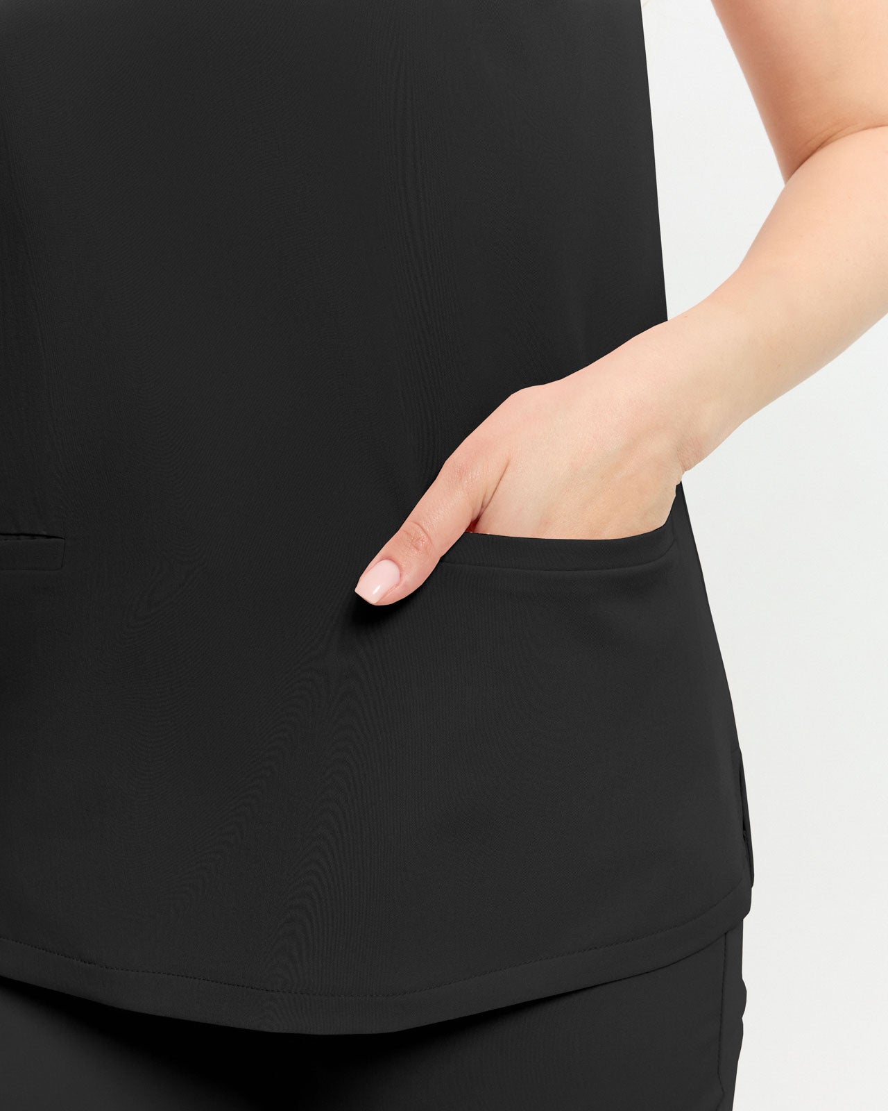 Bluzka Medyczna Basic -  Black