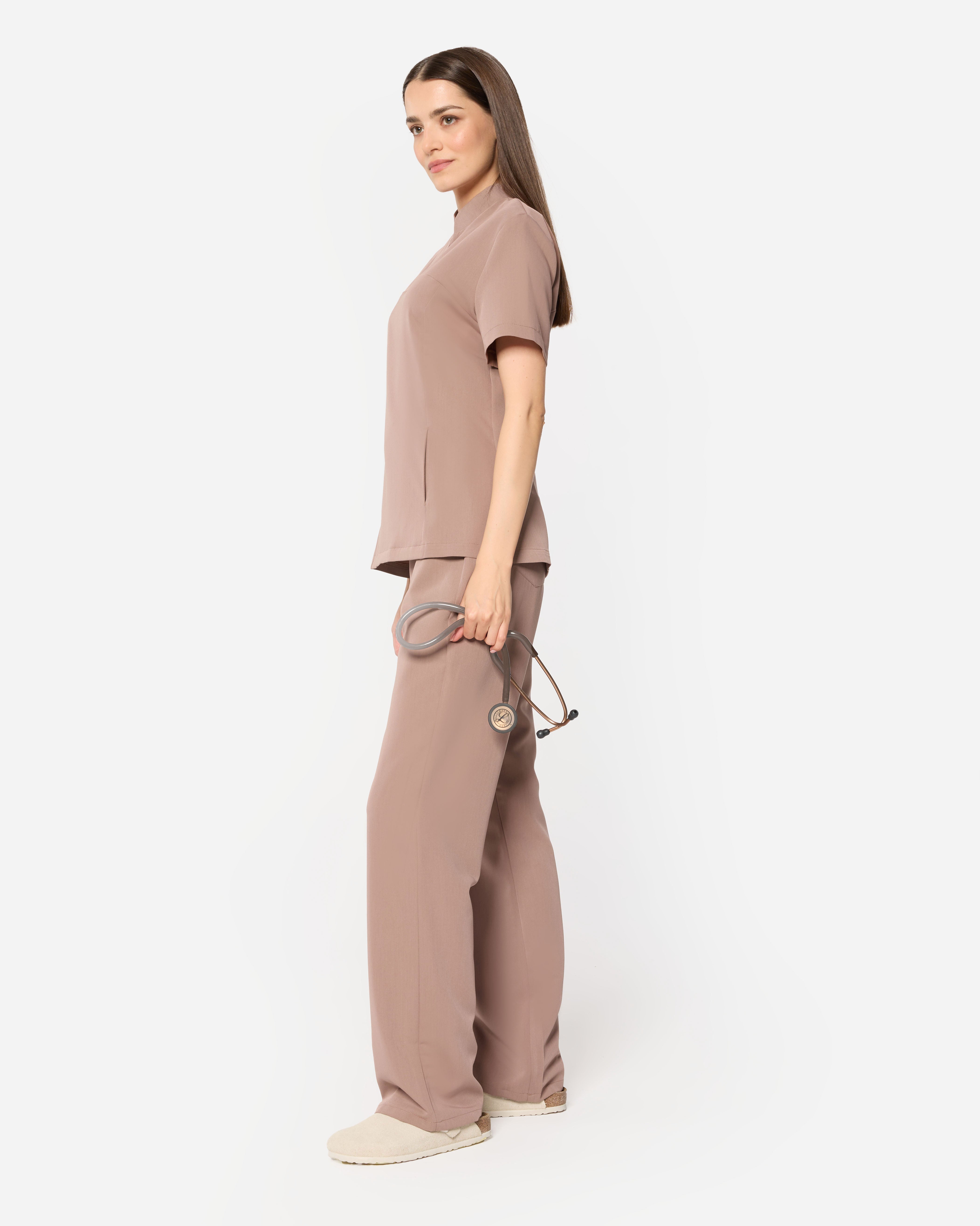 Carrie Scrub Top – Schwarz