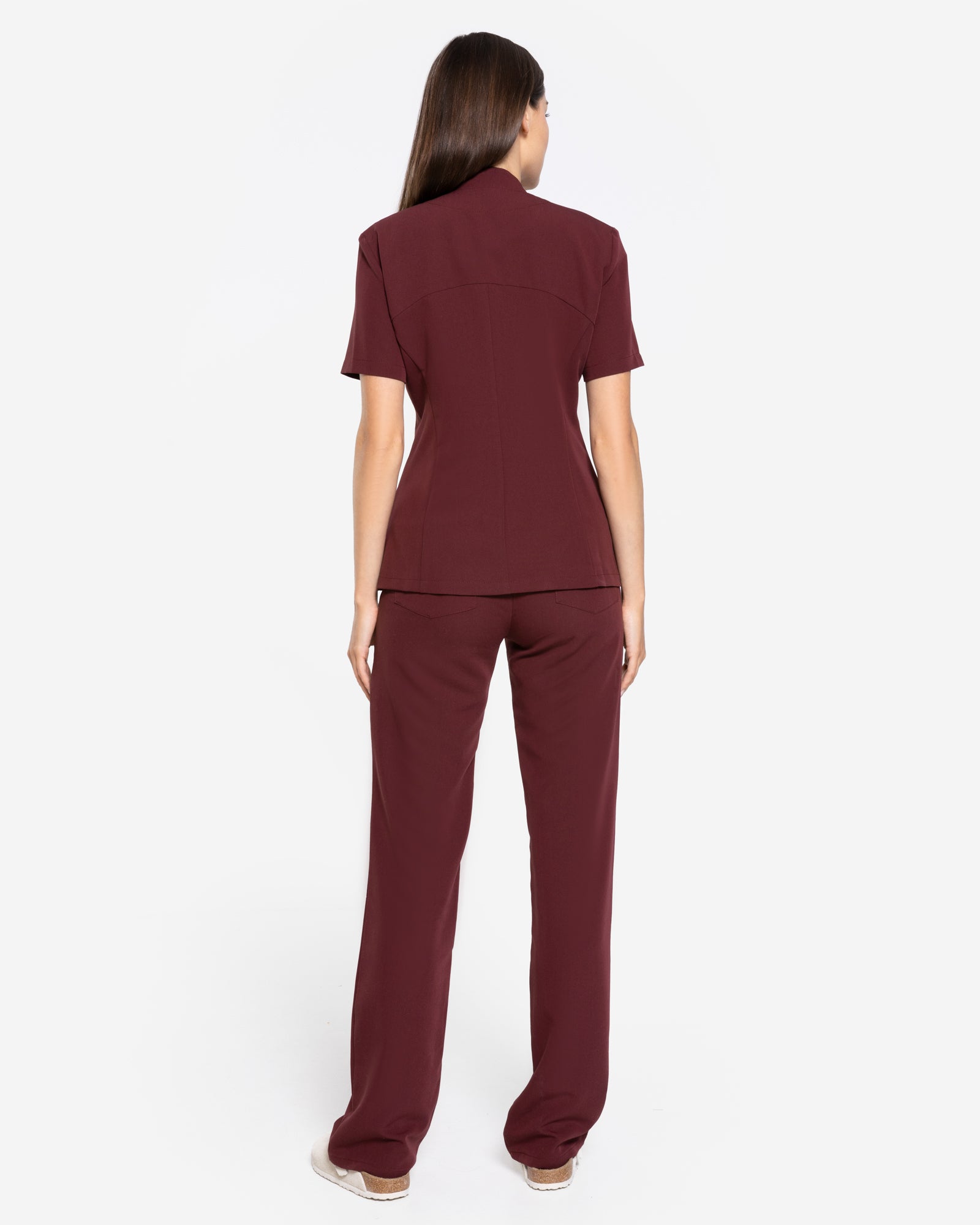 Bluzka Medyczna Damska Carrie - Burgundy